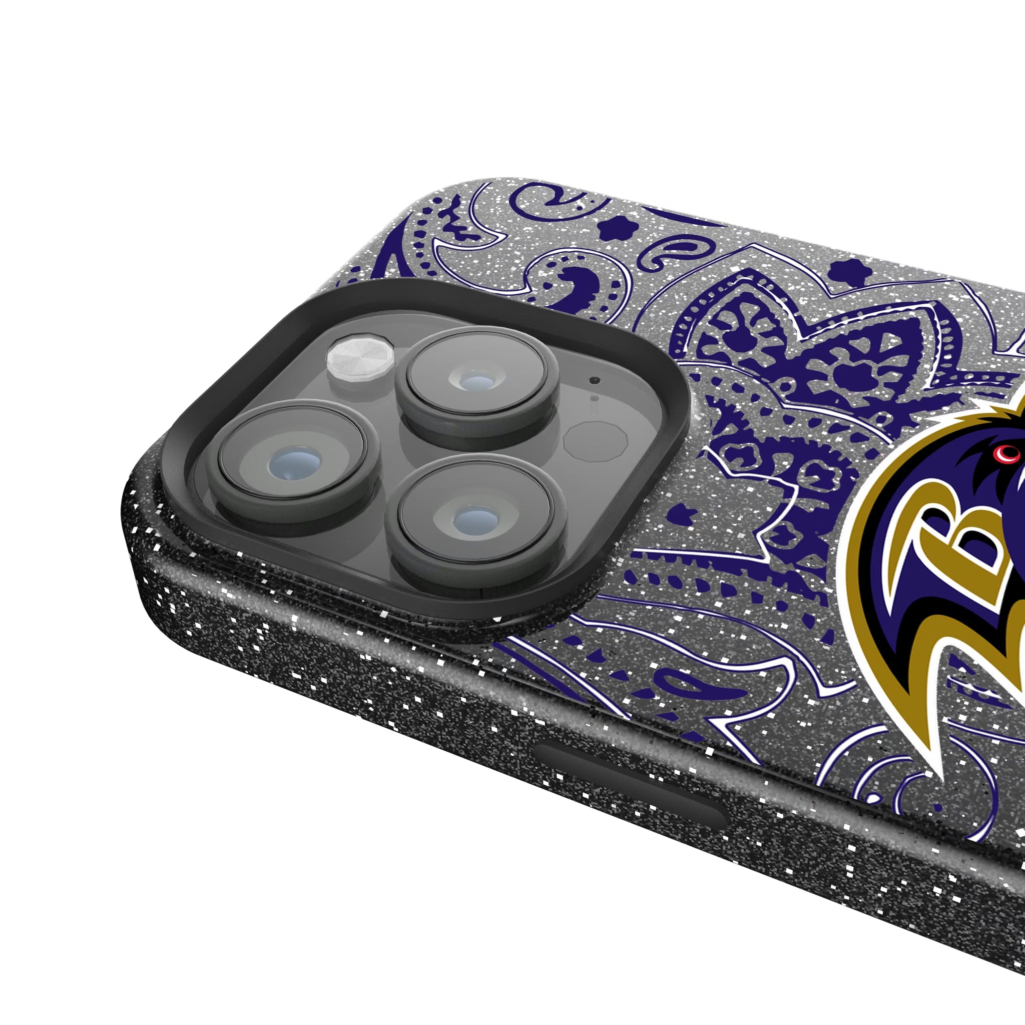 Baltimore Ravens Paisley iPhone Bling Phone Case for Apple iPhone - Detail