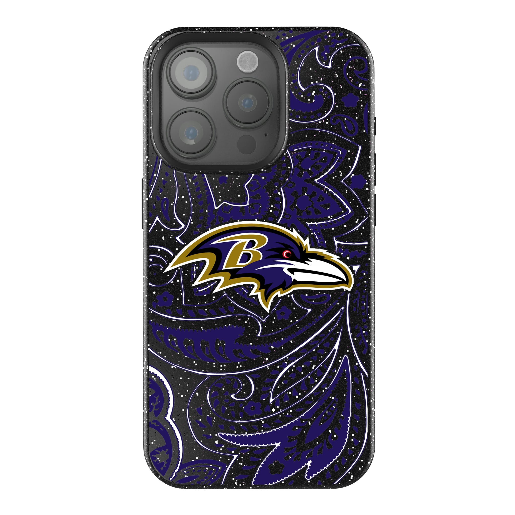 Baltimore Ravens Paisley iPhone Bling Phone Case for Apple iPhone