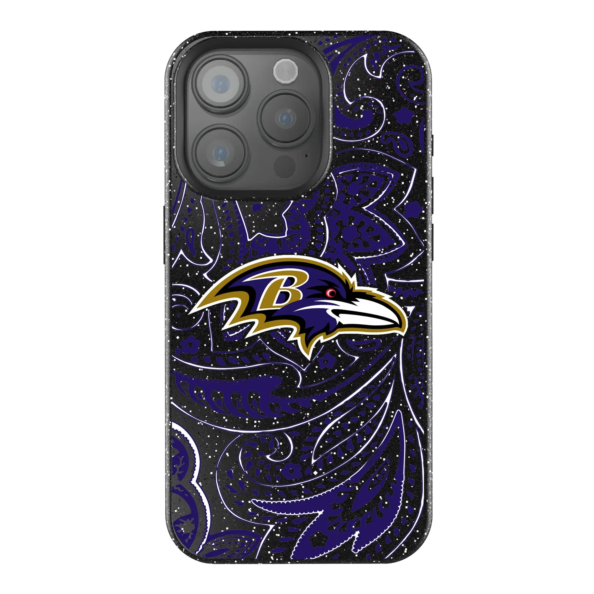 Baltimore Ravens Paisley iPhone Bling Phone Case for Apple iPhone
