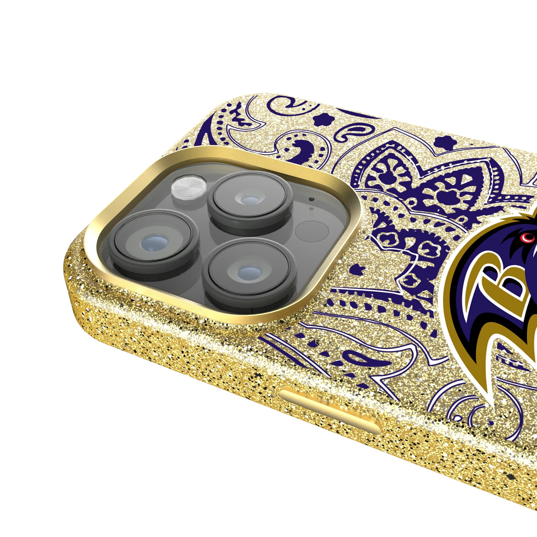 Baltimore Ravens Paisley iPhone Bling Phone Case for Apple iPhone - Detail