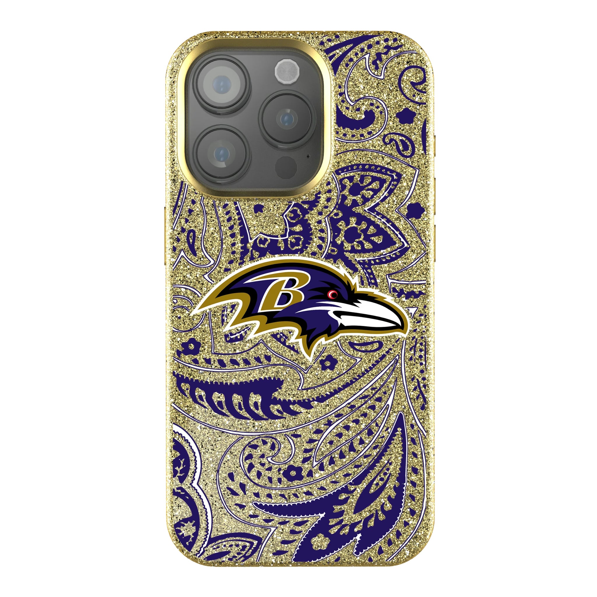 Baltimore Ravens Paisley iPhone Bling Phone Case for Apple iPhone