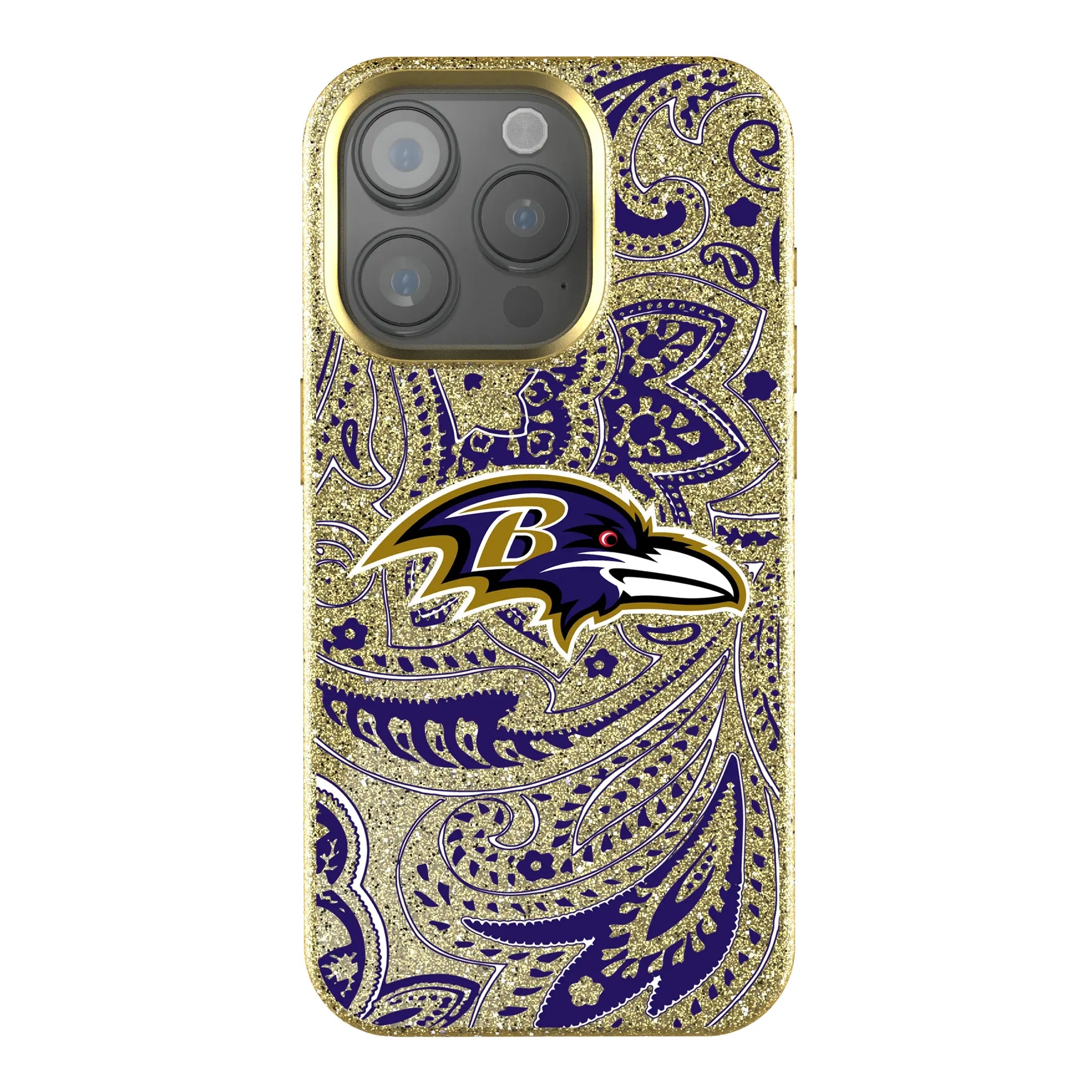 Baltimore Ravens Paisley iPhone Bling Phone Case for Apple iPhone