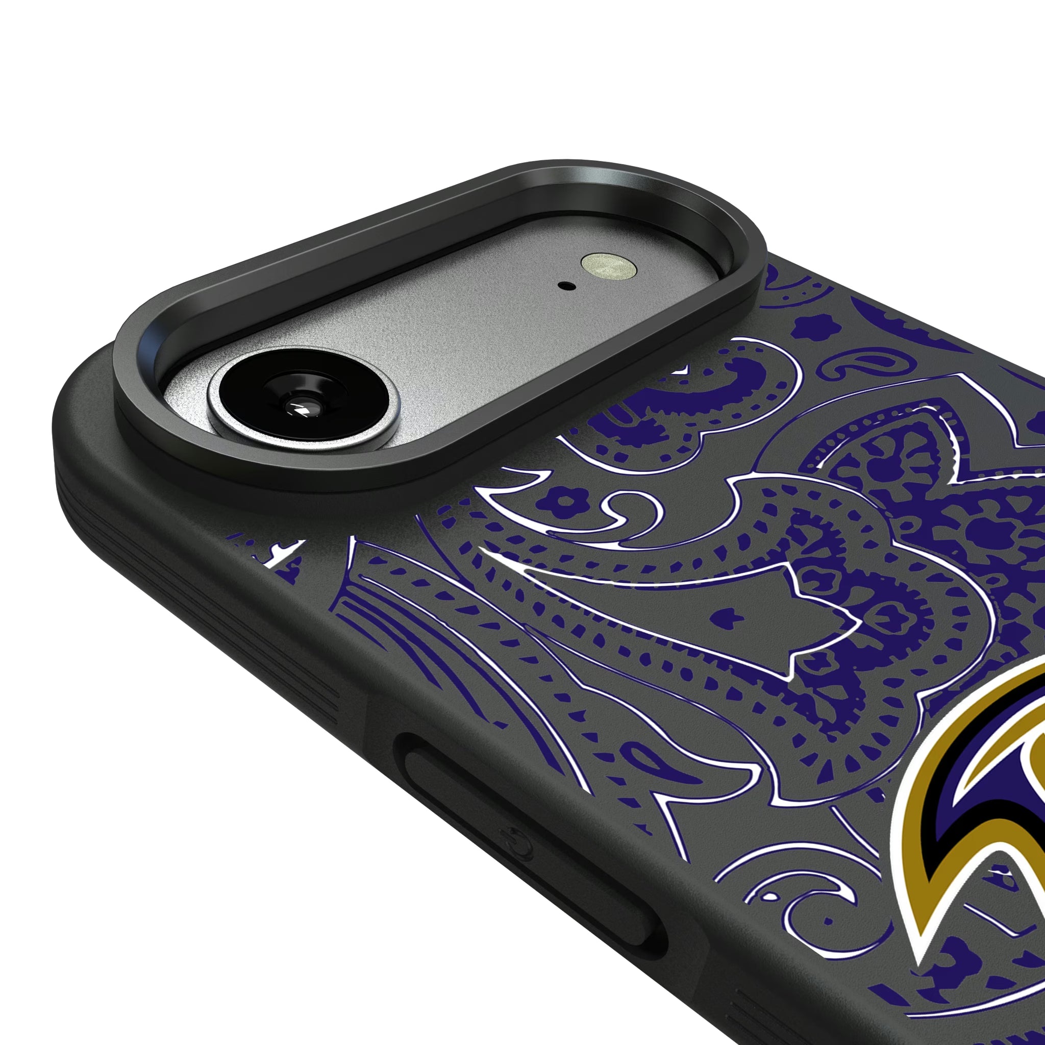 Baltimore Ravens Paisley iPhone Bump Phone Case for Apple iPhone - Detail#Device_iPhone Air