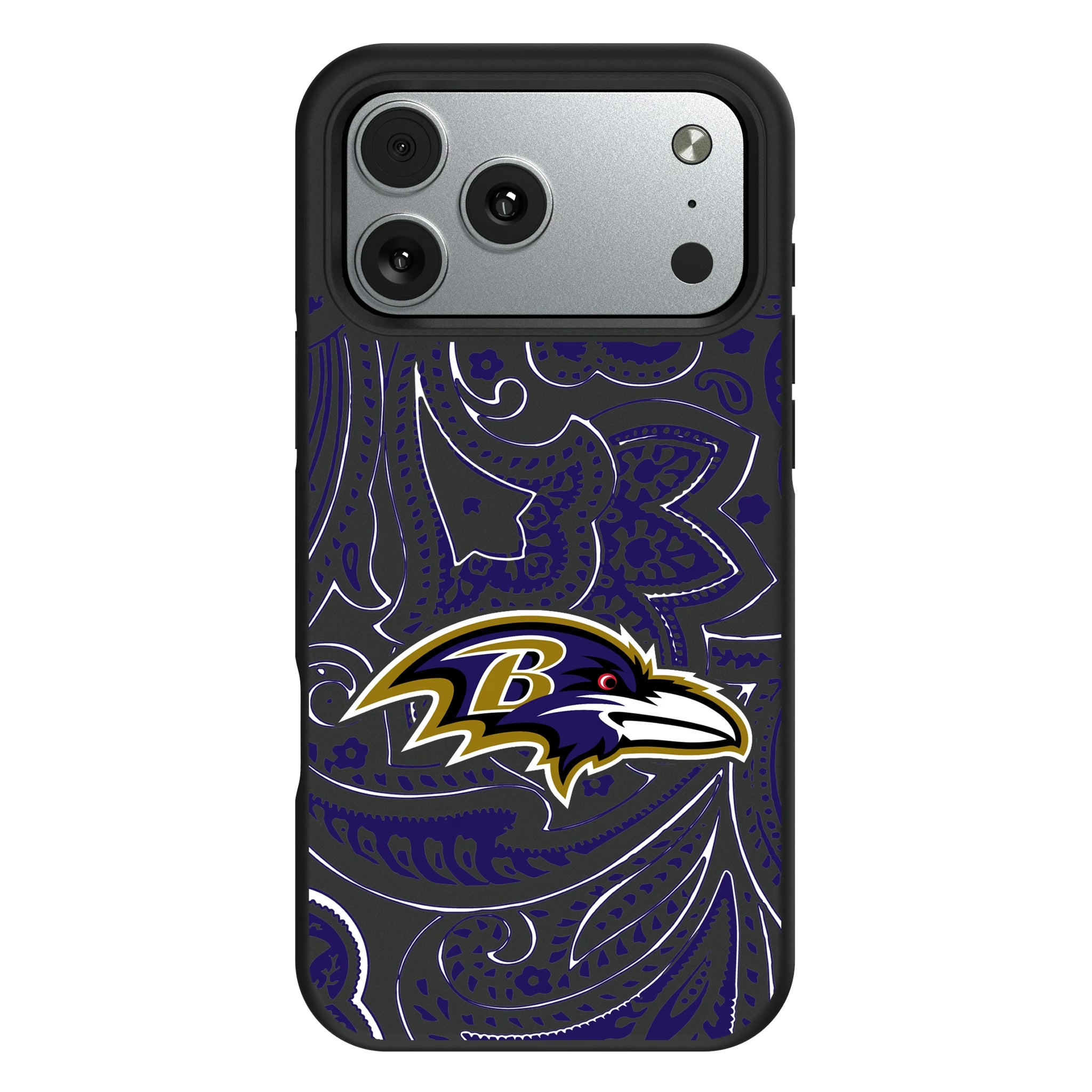 Baltimore Ravens Paisley iPhone Bump Phone Case for Apple iPhone#Device_iPhone 17 Pro Max