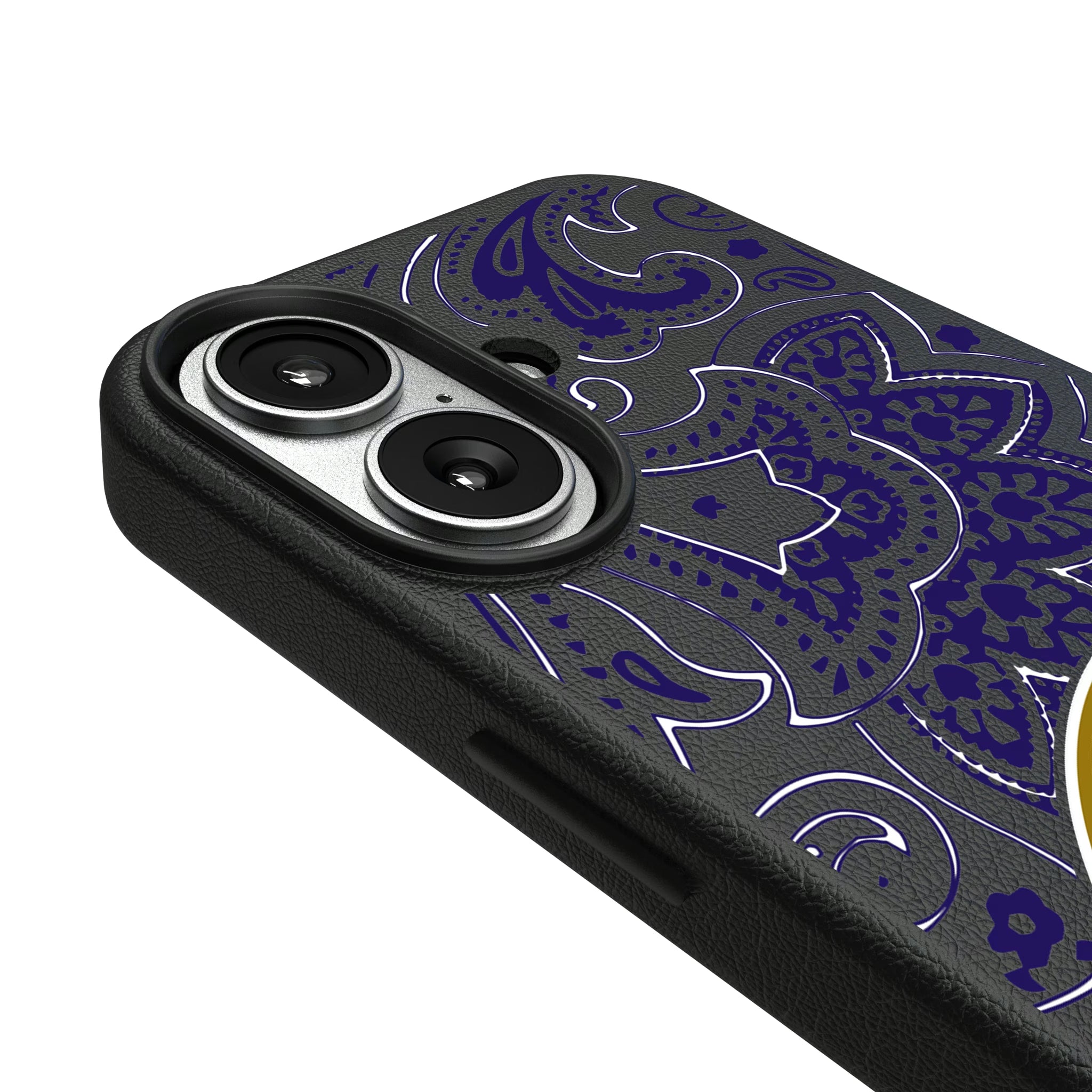 Baltimore Ravens Paisley iPhone MagSafe Compatible Phone Case for Apple iPhone - Detail#Device_iPhone 17