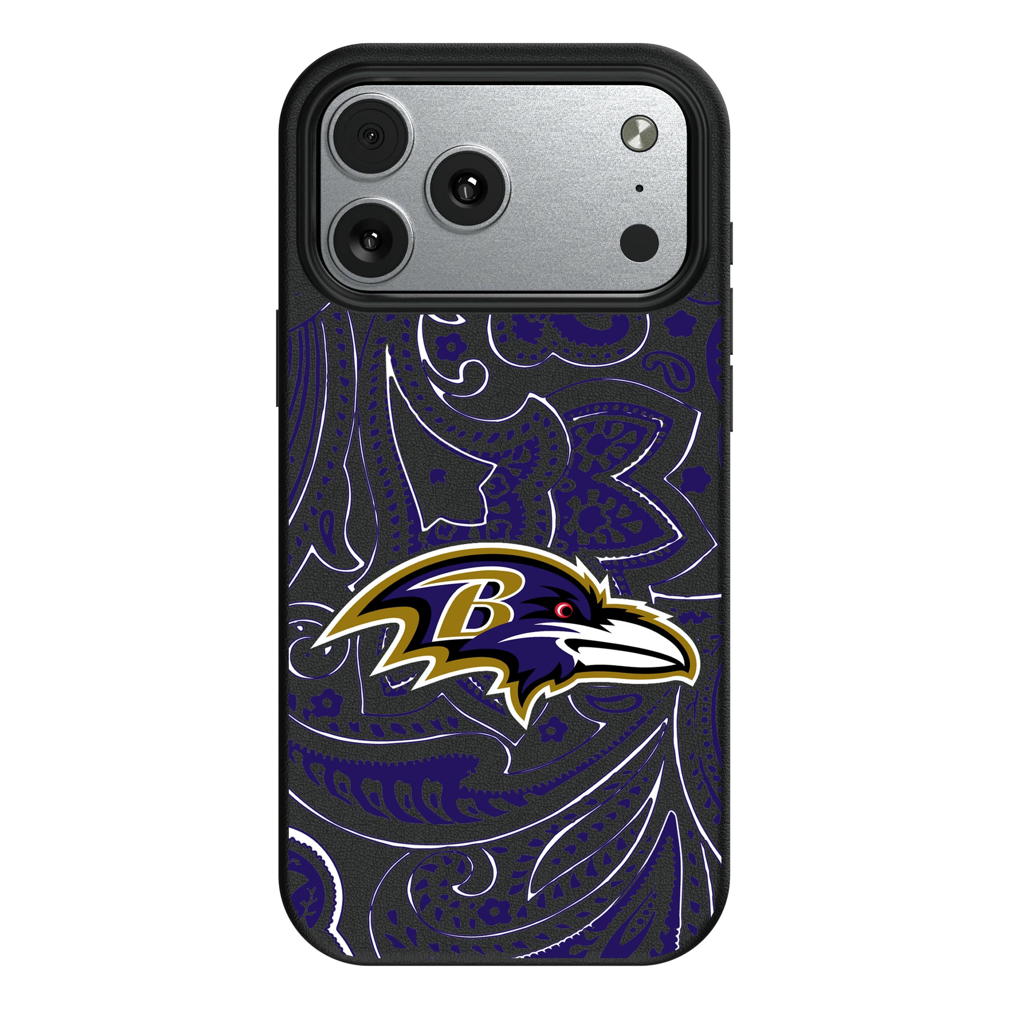Baltimore Ravens Paisley iPhone MagSafe Compatible Phone Case for Apple iPhone#Device_iPhone 17 Pro Max