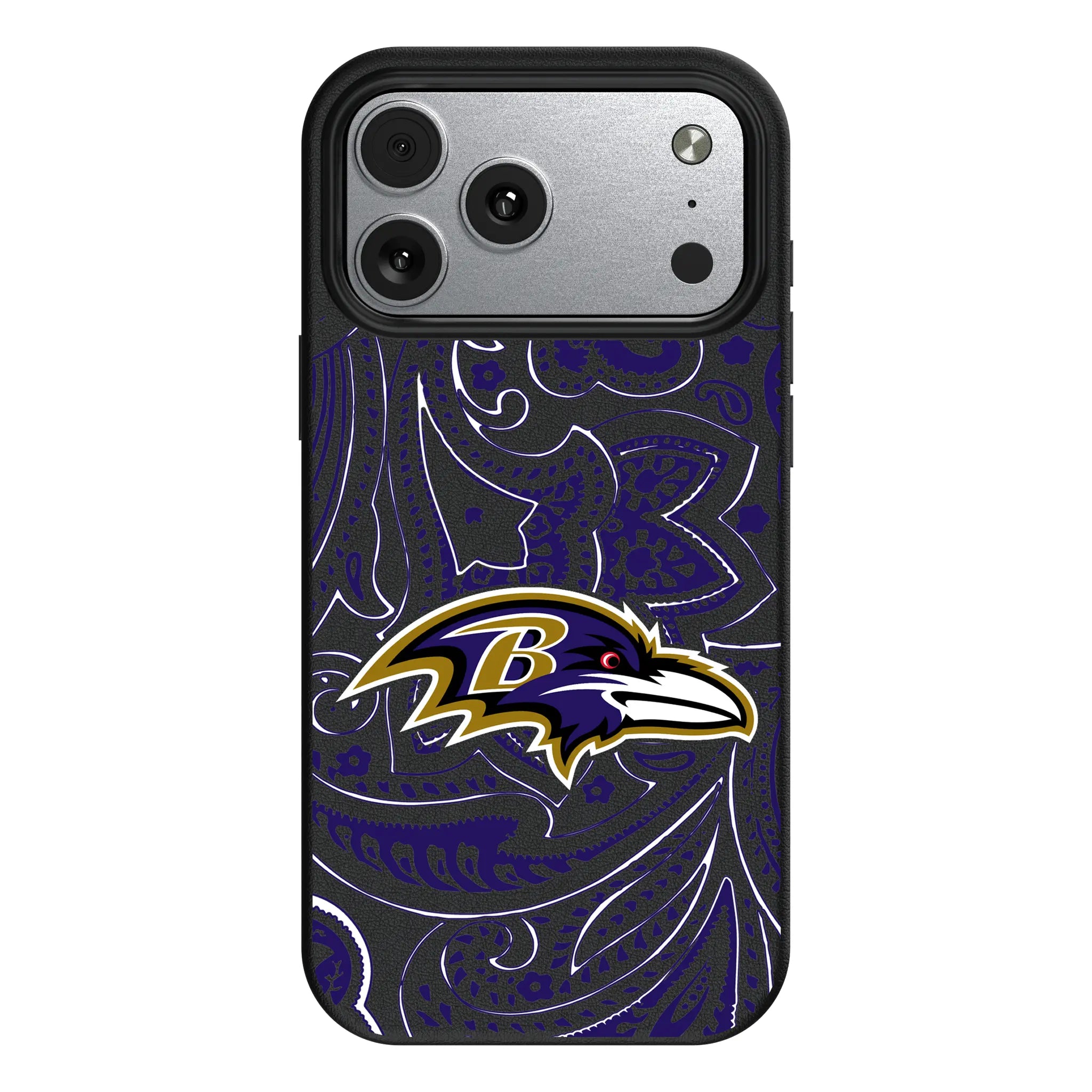 Baltimore Ravens Paisley iPhone MagSafe Compatible Phone Case for Apple iPhone#Device_iPhone 17 Pro Max