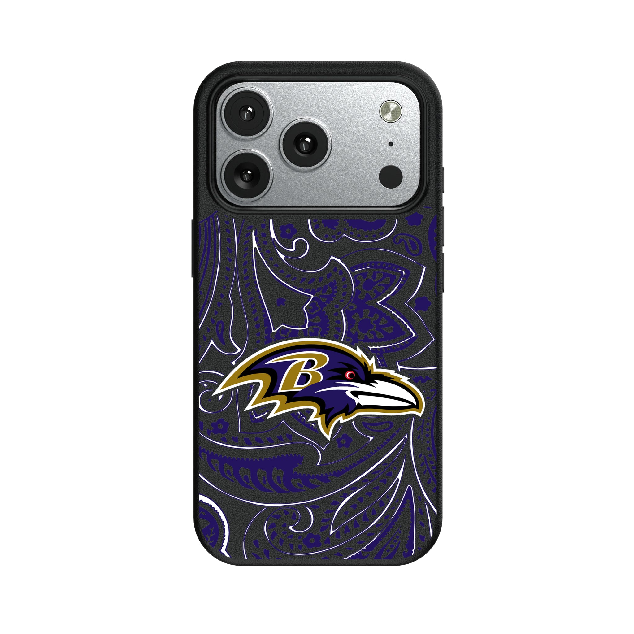 Baltimore Ravens Paisley iPhone MagSafe Compatible Phone Case for Apple iPhone#Device_iPhone 17 Pro