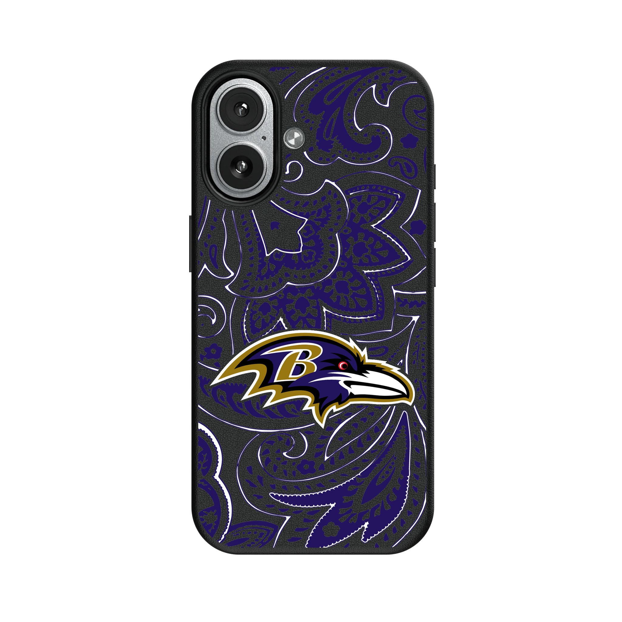 Baltimore Ravens Paisley iPhone MagSafe Compatible Phone Case for Apple iPhone#Device_iPhone 17