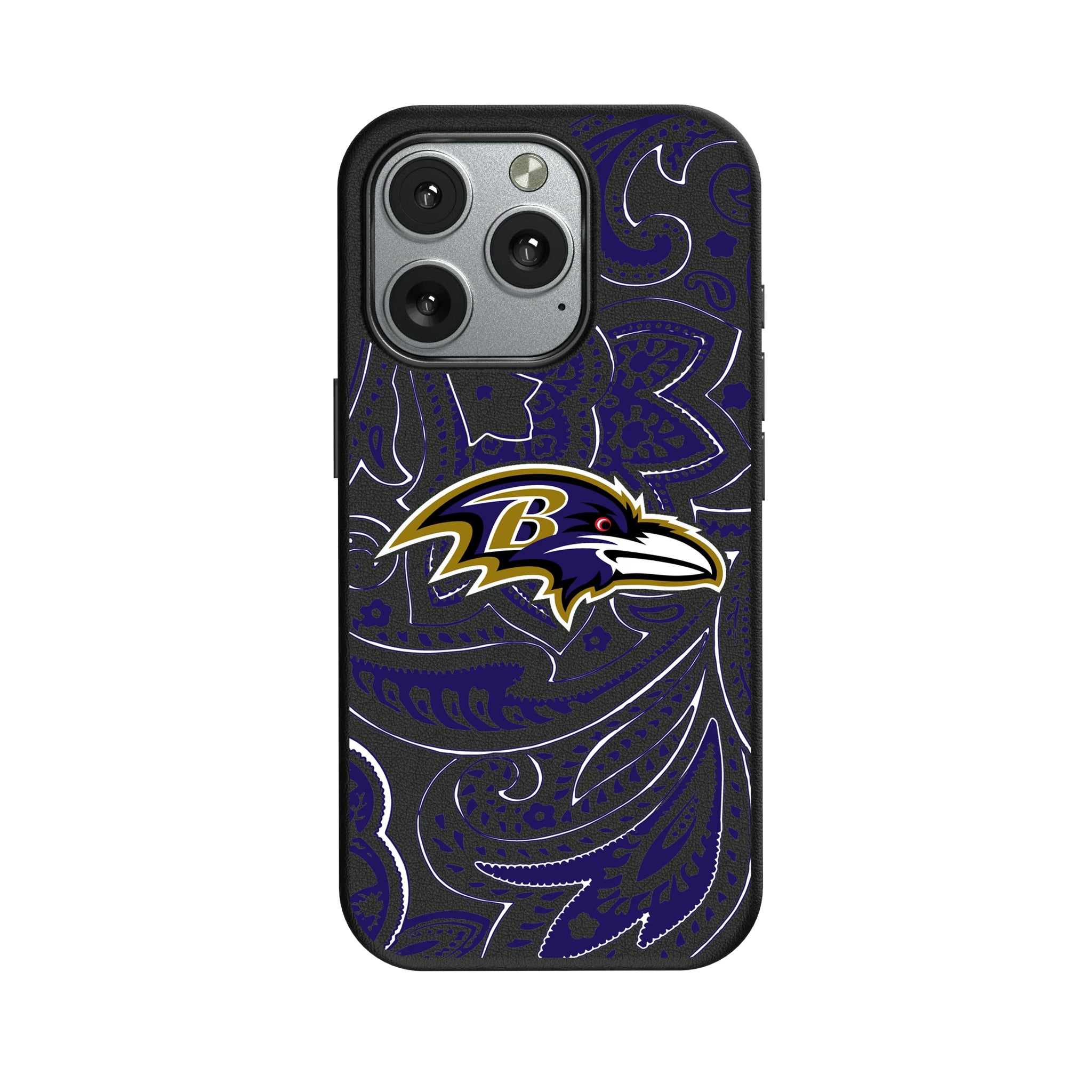 Baltimore Ravens Paisley iPhone MagSafe Compatible Phone Case for Apple iPhone