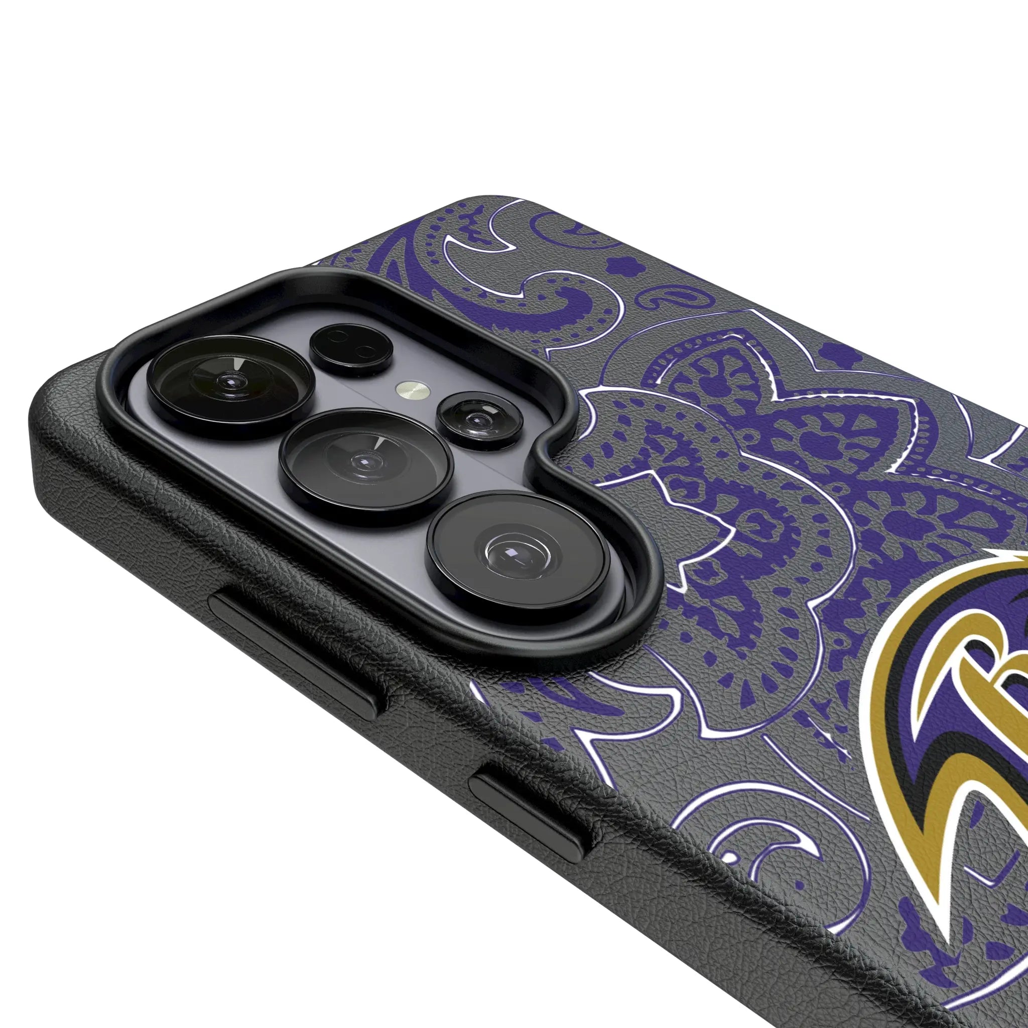 Baltimore Ravens Paisley Galaxy MagSafe Compatible Phone Case for Samsung Galaxy - Detail#Device_Galaxy S26 Ultra