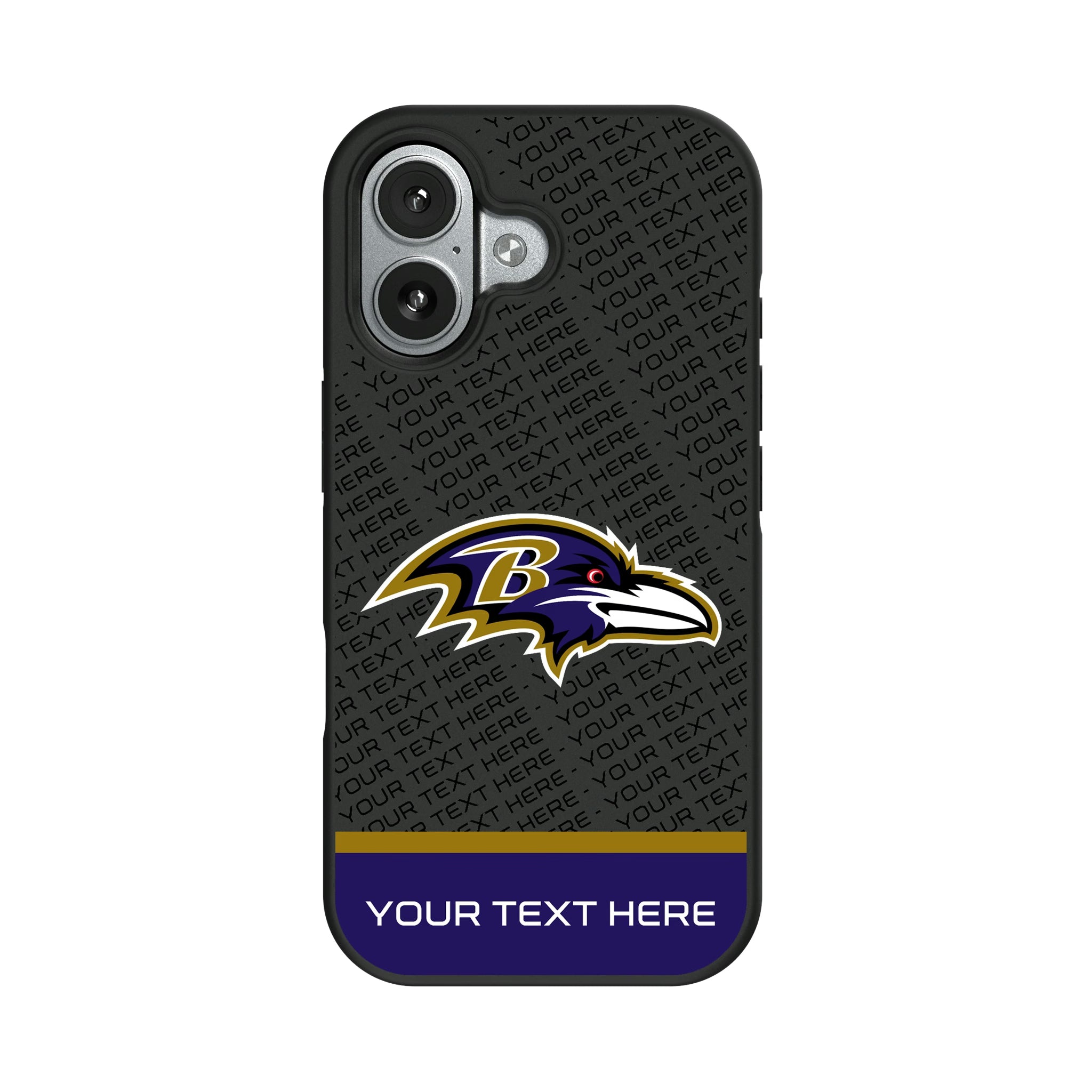 Baltimore Ravens Personalized EndZone Plus iPhone Bump Phone Case for Apple iPhone#Device_iPhone 17