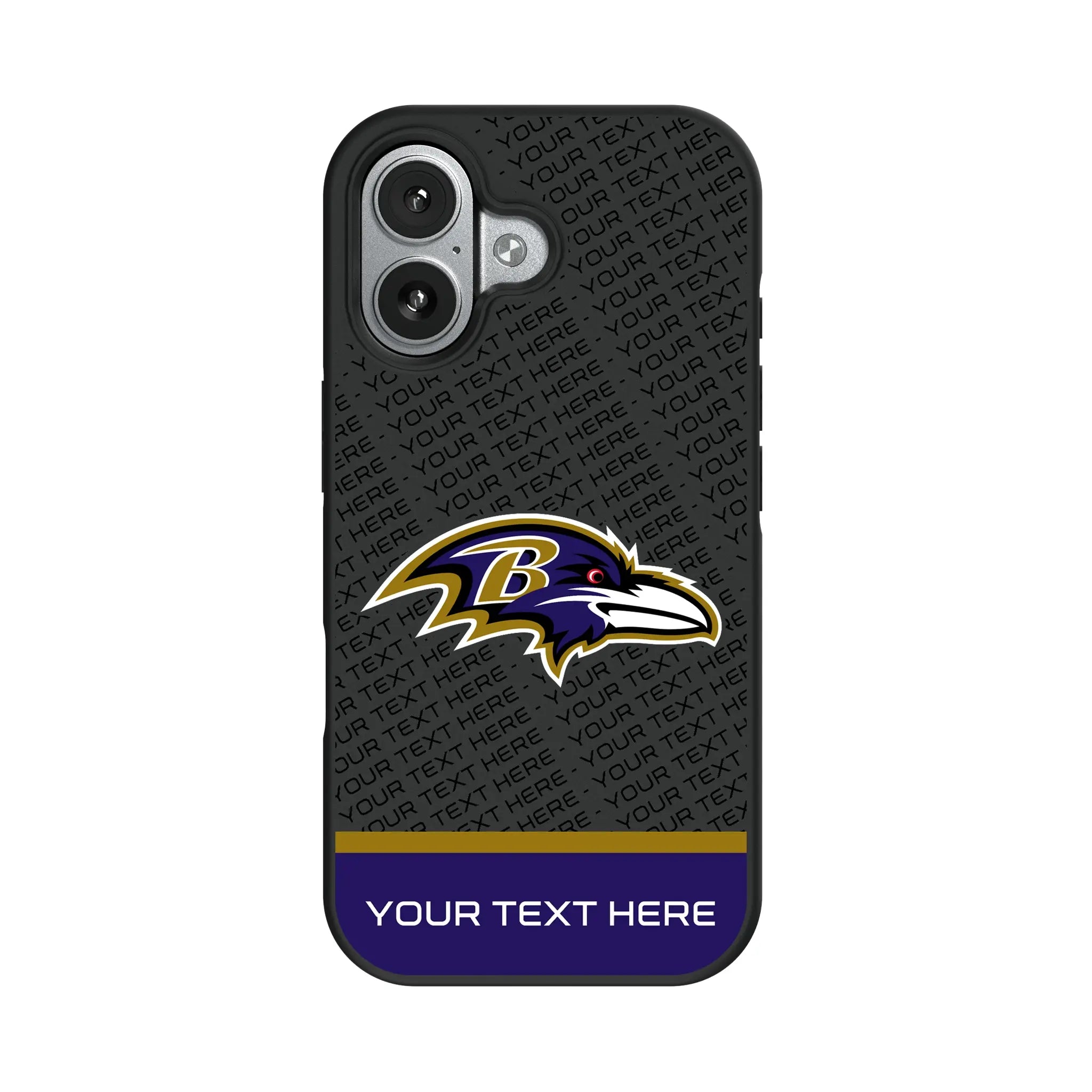 Baltimore Ravens Personalized EndZone Plus iPhone Bump Phone Case for Apple iPhone#Device_iPhone 17