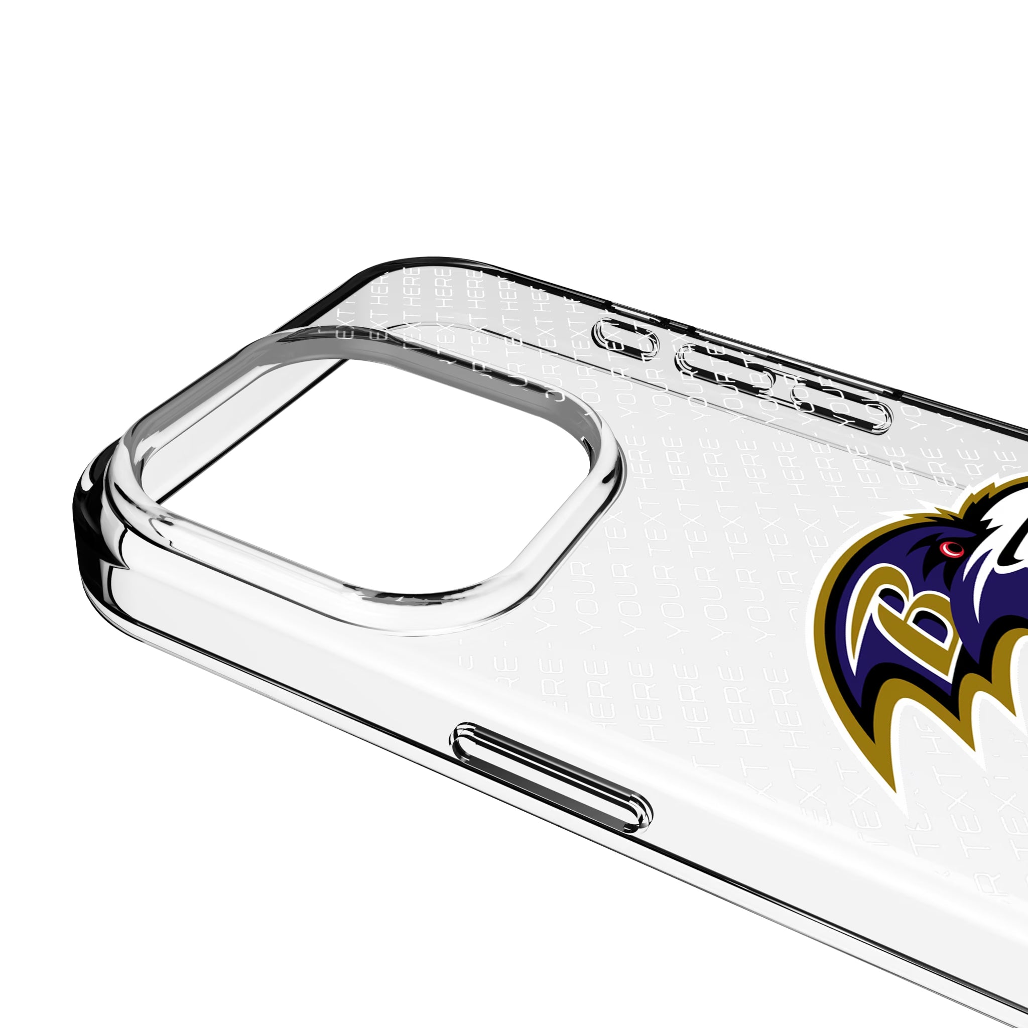 Baltimore Ravens Personalized EndZone Plus iPhone Clear Phone Case for Apple iPhone - Detail