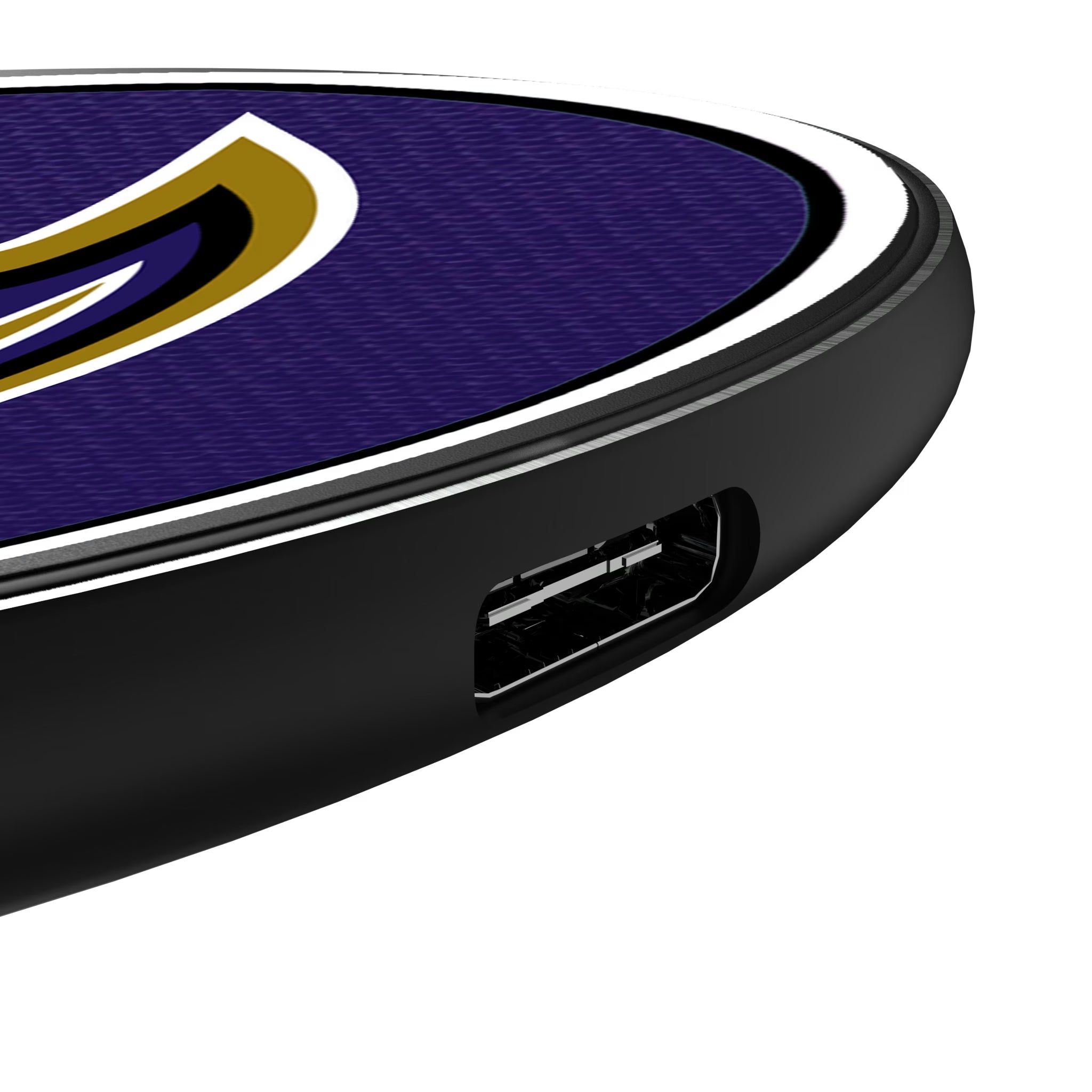 Baltimore Ravens Personalized Endzone Solid 15-Watt Wireless Charger - Detail