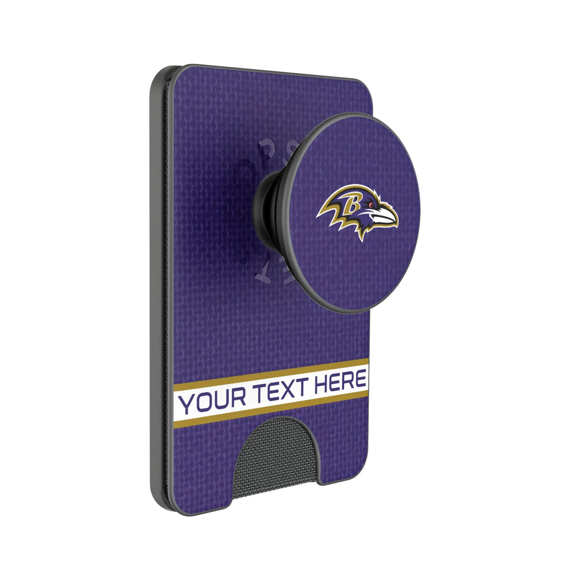 Baltimore Ravens Personalized Endzone Solid Popsockets Wallet Magnetic