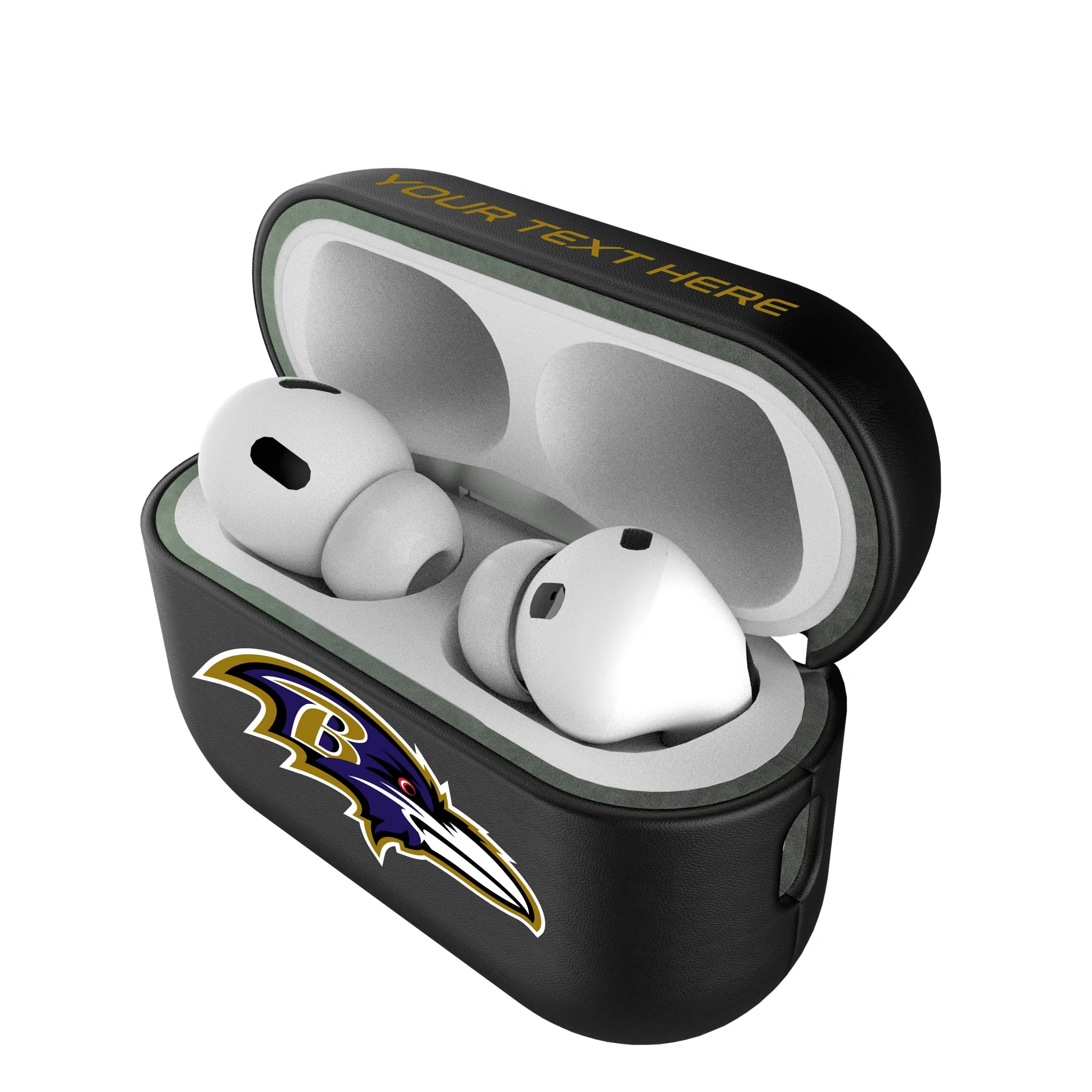 Baltimore Ravens Personalized Insignia AirPods AirPod Case Cover#Device_AirPods Pro 2nd Gen