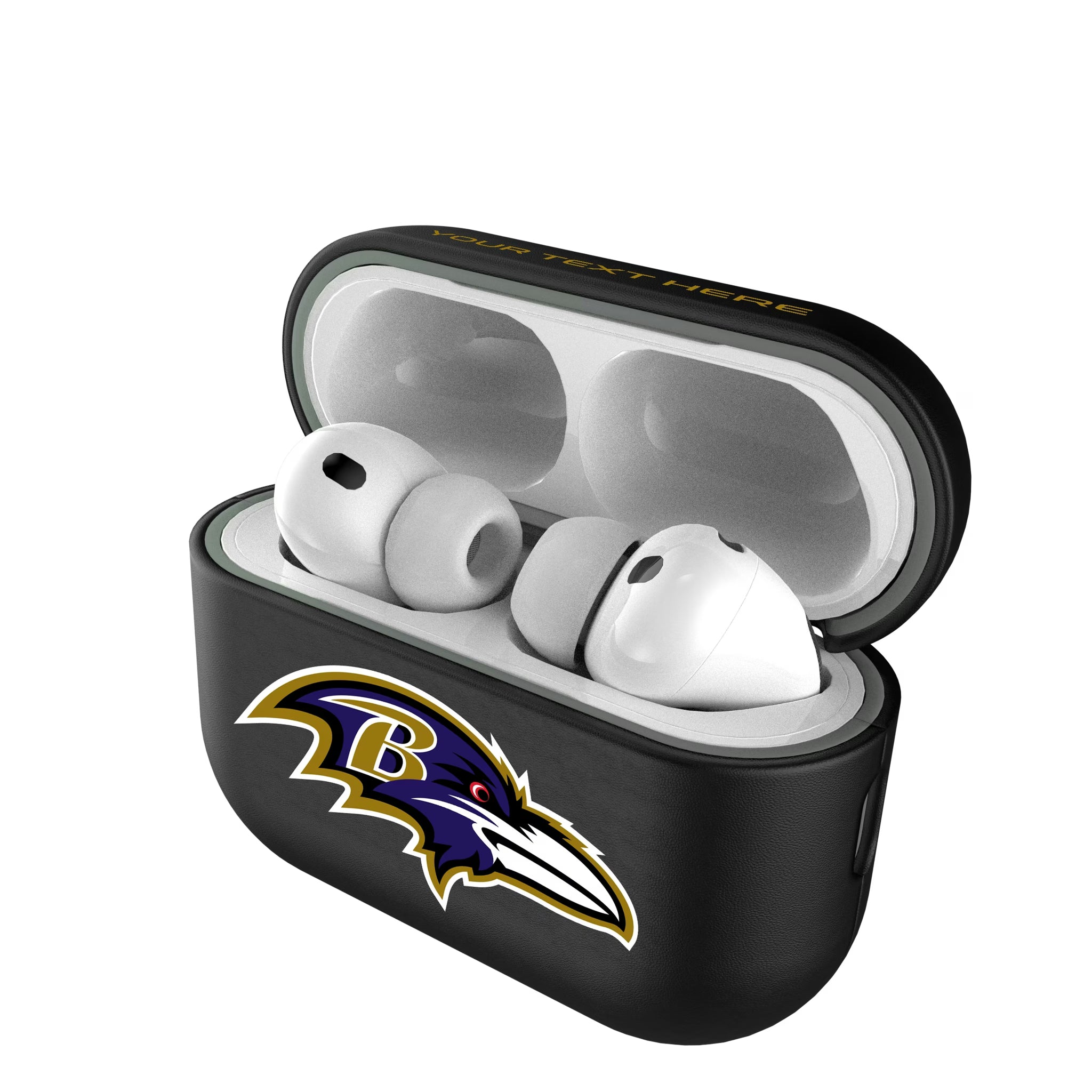 Baltimore Ravens Personalized Insignia AirPods AirPod Case Cover#Device_AirPods Pro 3