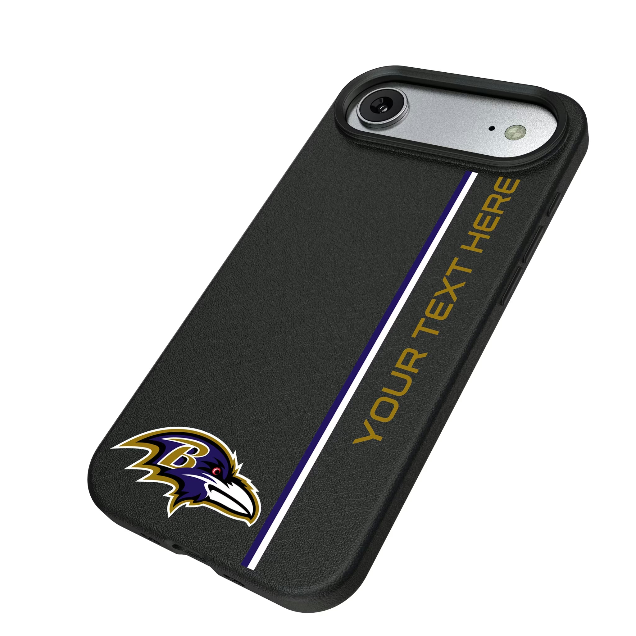 Baltimore Ravens Personalized Sidebard iPhone MagSafe Compatible Phone Case for Apple iPhone - Isometric View#Device_iPhone Air