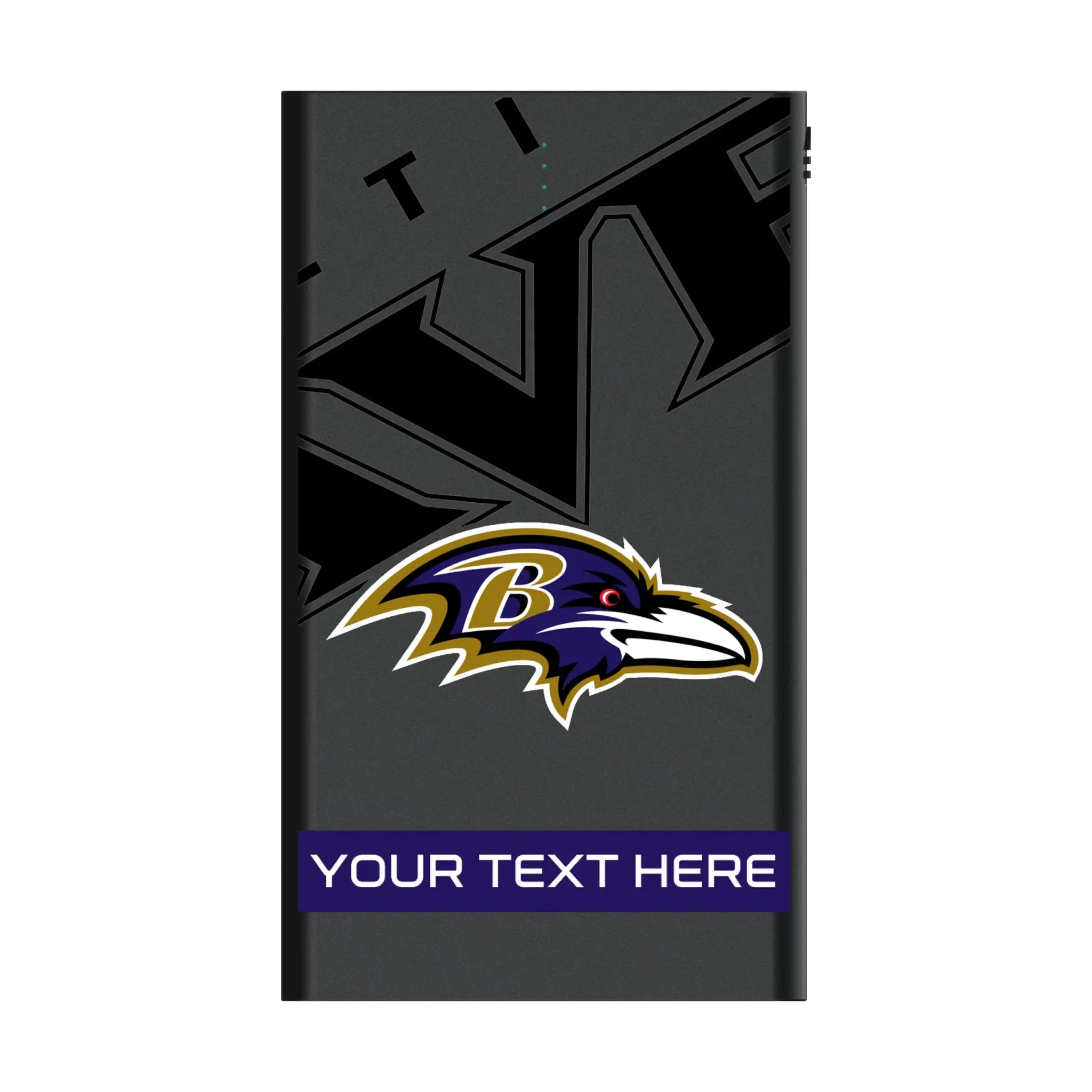 Baltimore Ravens Personalized Tilt 5000mAh Flat Power Bank