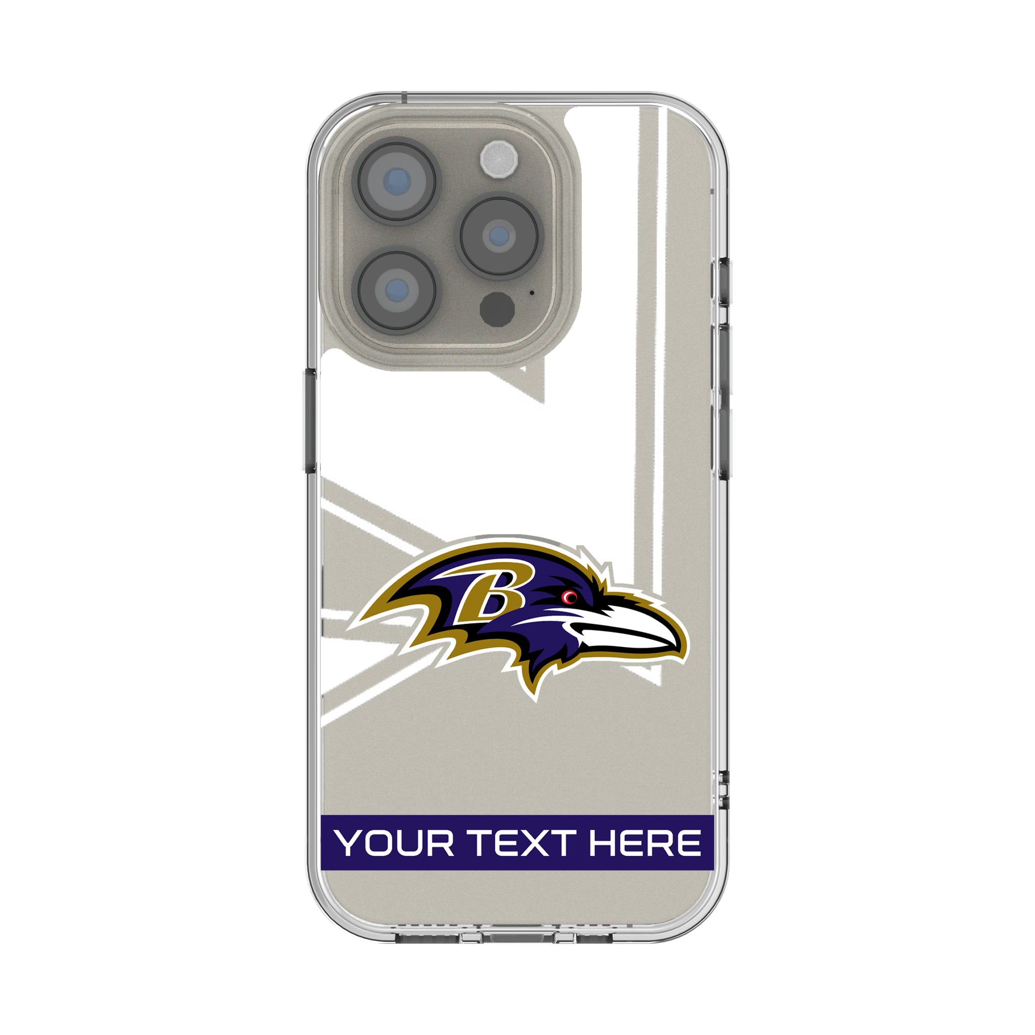 Baltimore Ravens Personalized Tilt iPhone Clear Phone Case for Apple iPhone