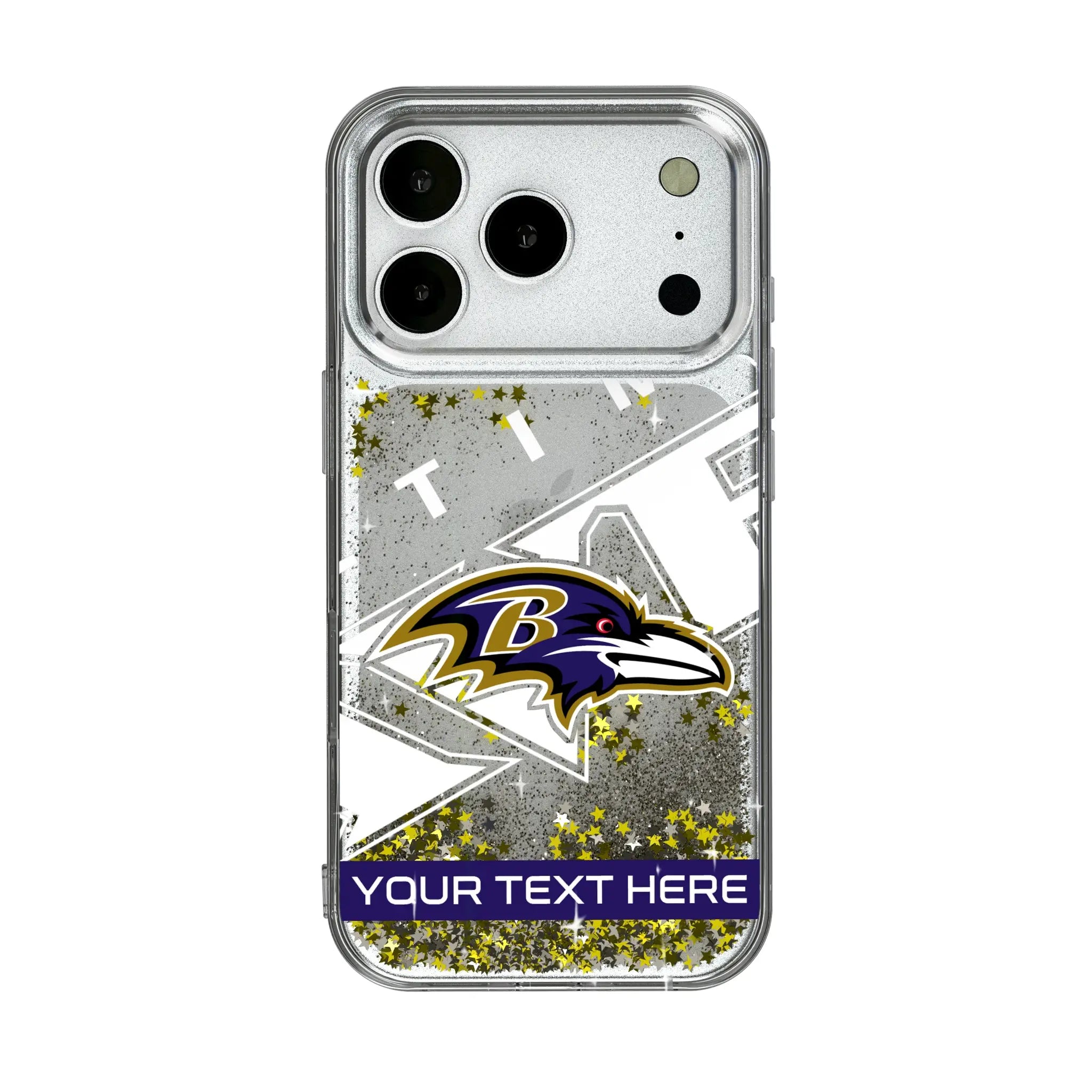 Baltimore Ravens Personalized Tilt iPhone Glitter Phone Case for Apple iPhone