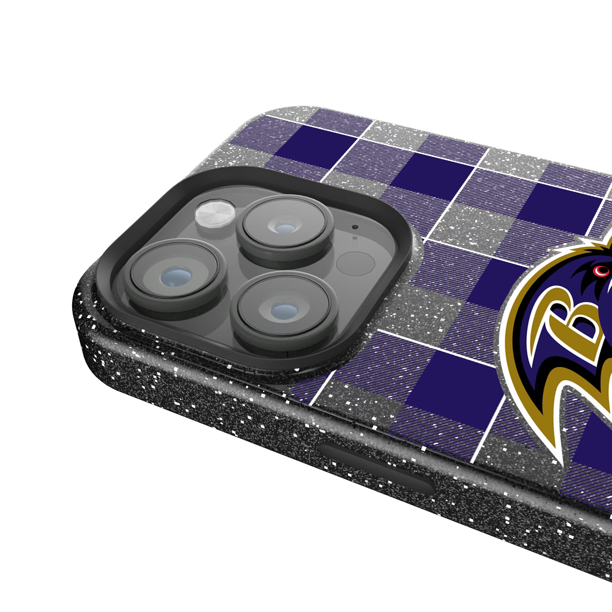 Baltimore Ravens Plaid iPhone Bling Phone Case for Apple iPhone - Detail