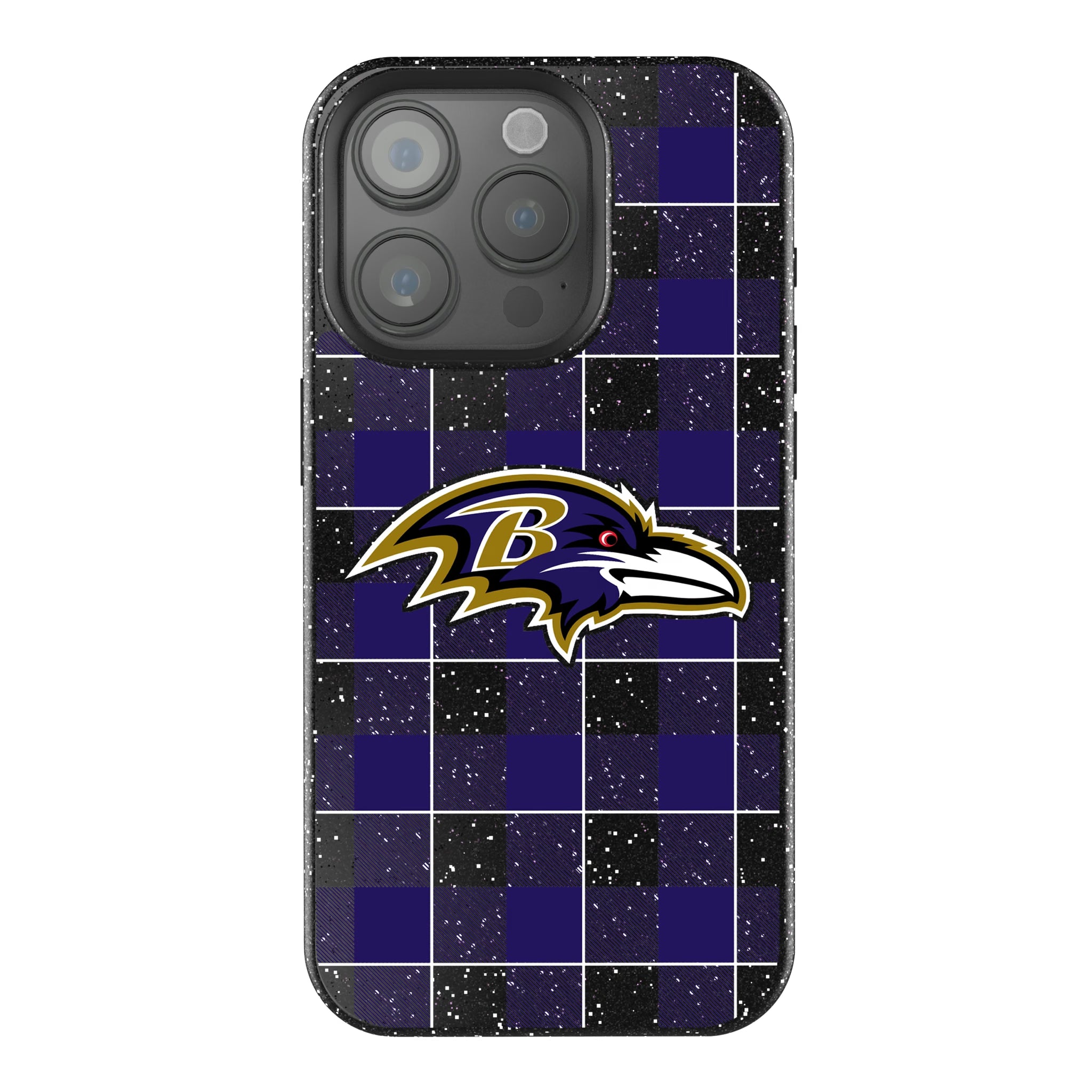 Baltimore Ravens Plaid iPhone Bling Phone Case for Apple iPhone