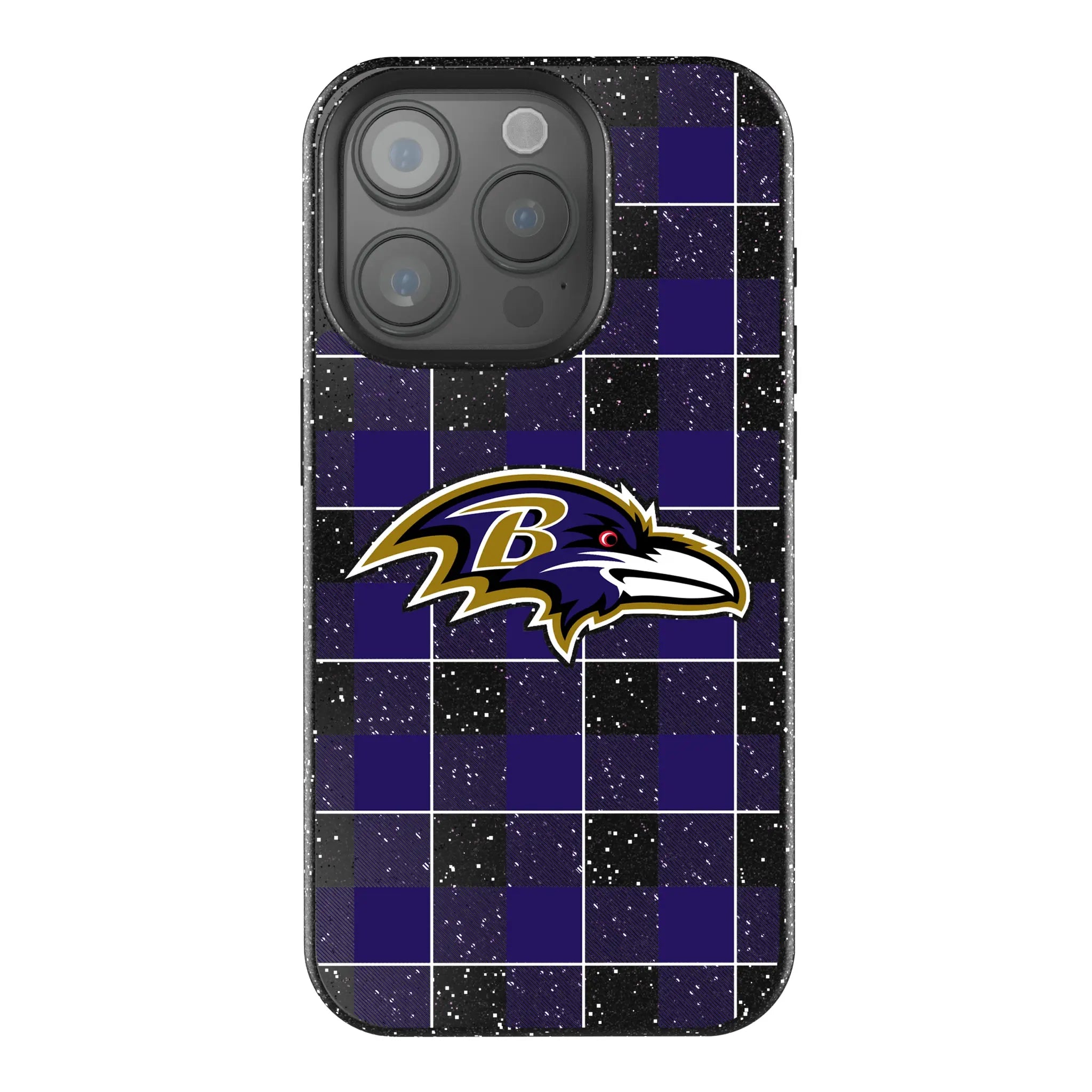 Baltimore Ravens Plaid iPhone Bling Phone Case for Apple iPhone