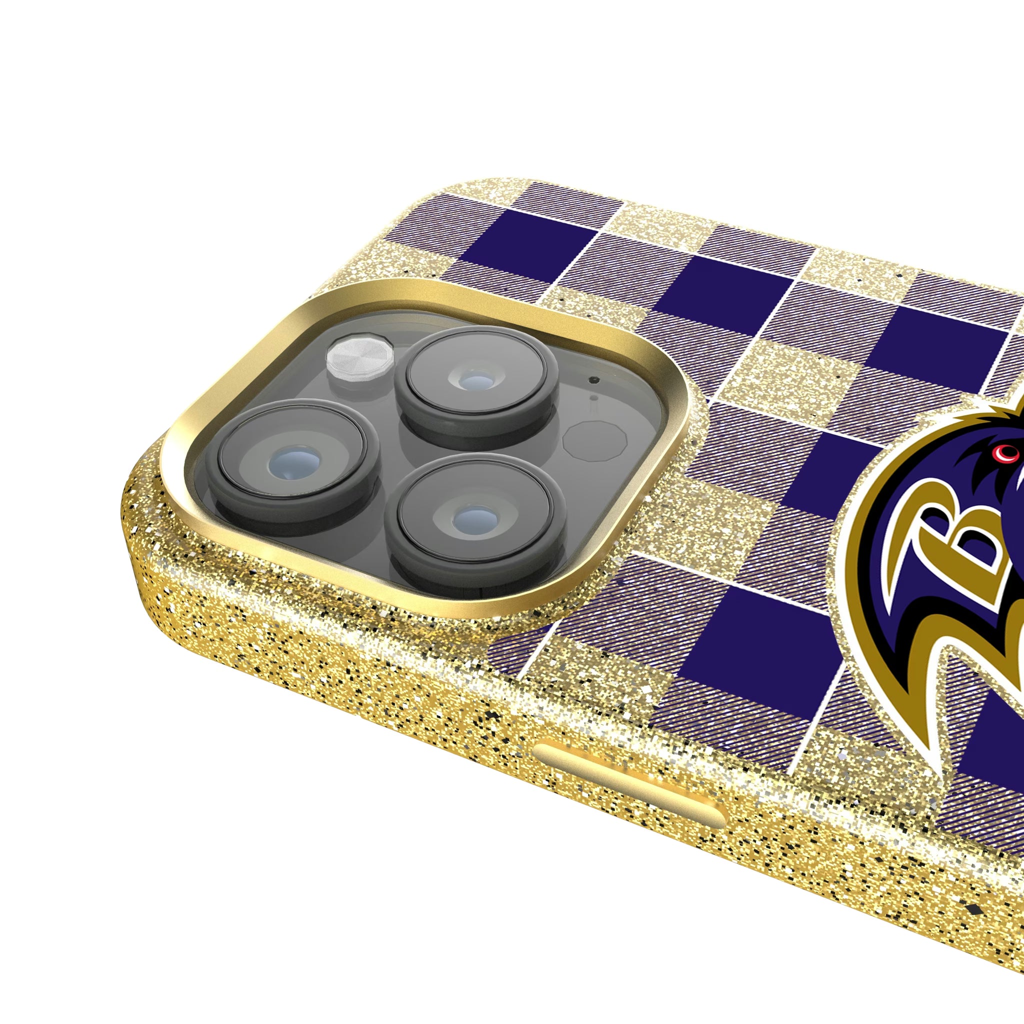 Baltimore Ravens Plaid iPhone Bling Phone Case for Apple iPhone - Detail
