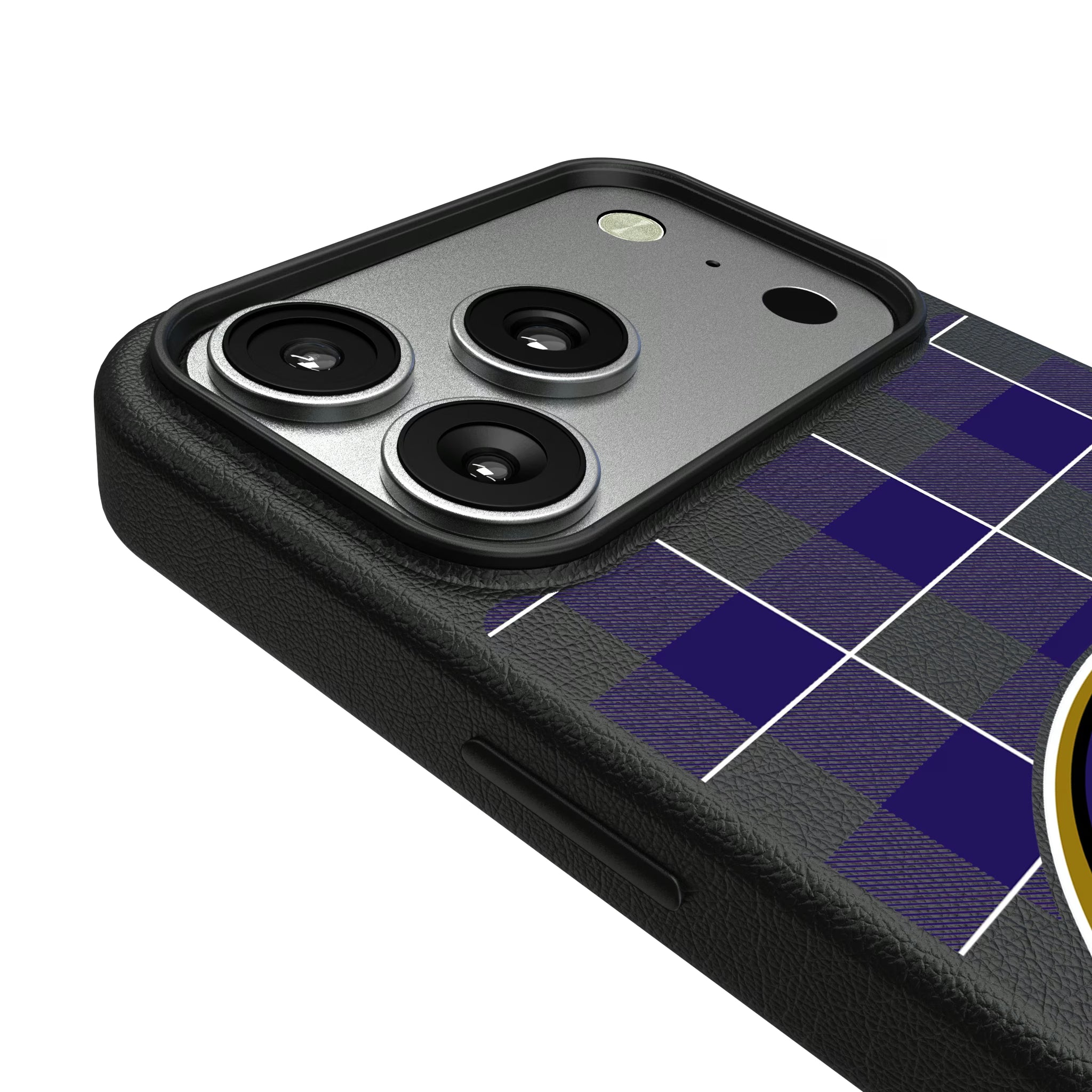 Baltimore Ravens Plaid iPhone MagSafe Compatible Phone Case for Apple iPhone - Detail#Device_iPhone 17 Pro