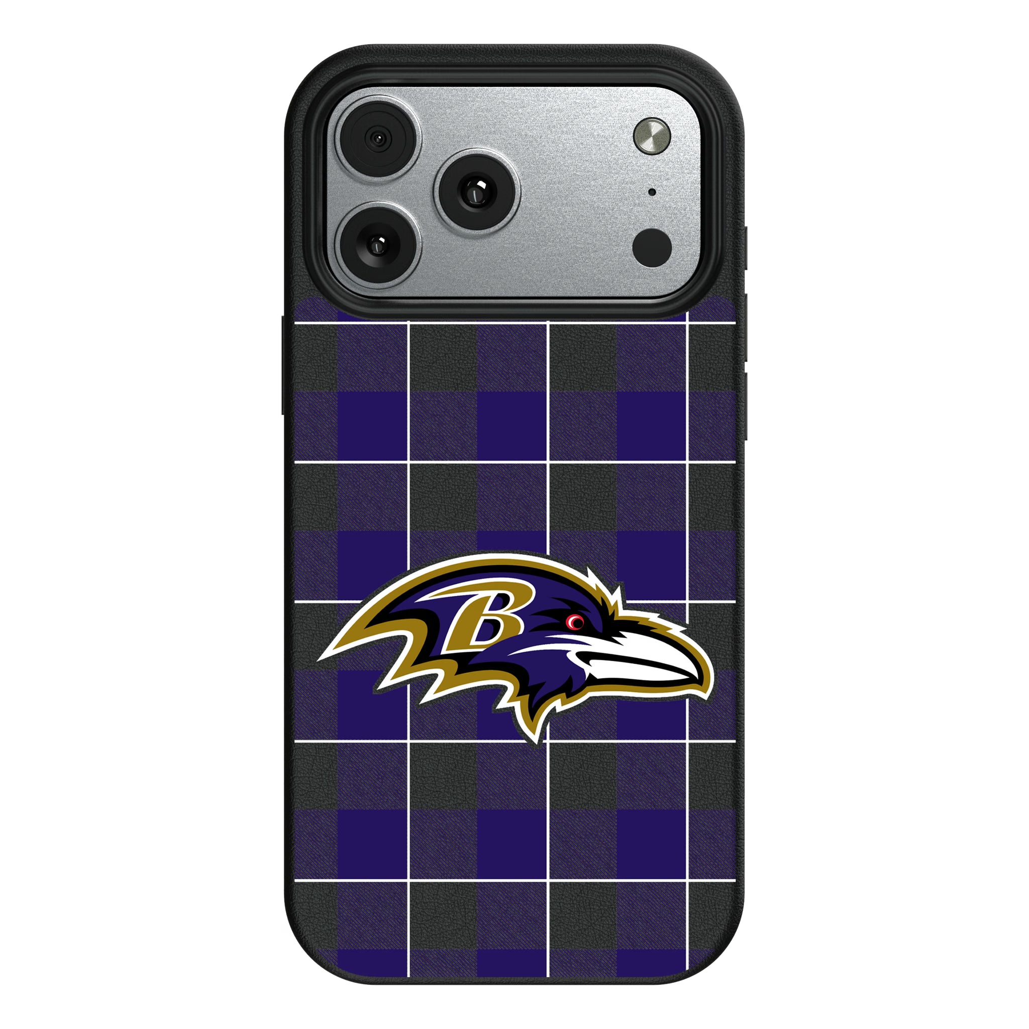Baltimore Ravens Plaid iPhone MagSafe Compatible Phone Case for Apple iPhone#Device_iPhone 17 Pro Max