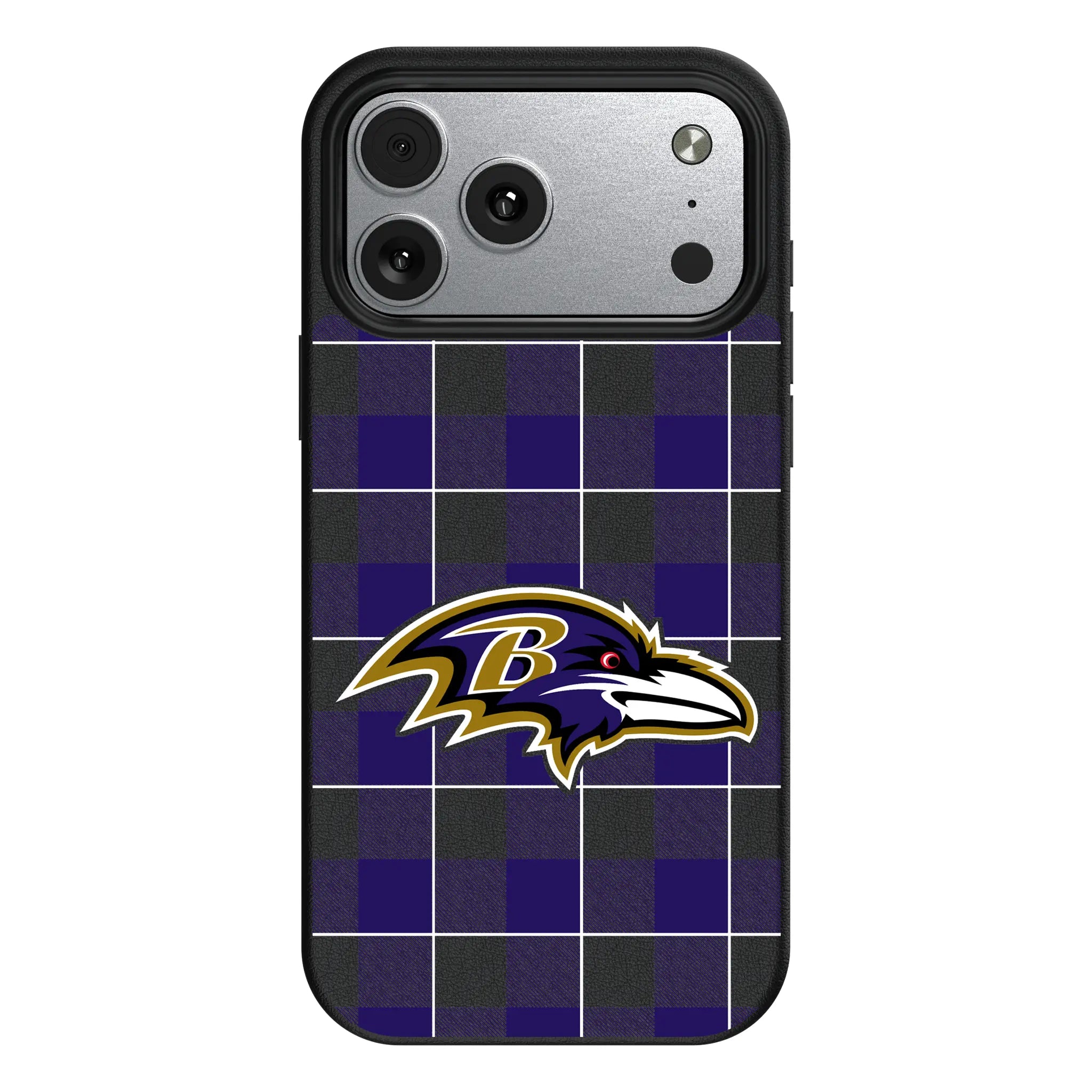 Baltimore Ravens Plaid iPhone MagSafe Compatible Phone Case for Apple iPhone#Device_iPhone 17 Pro Max