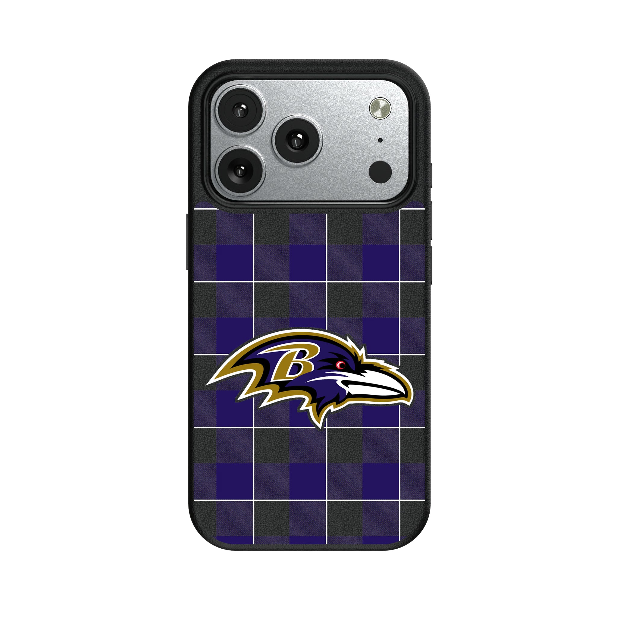Baltimore Ravens Plaid iPhone MagSafe Compatible Phone Case for Apple iPhone#Device_iPhone 17 Pro
