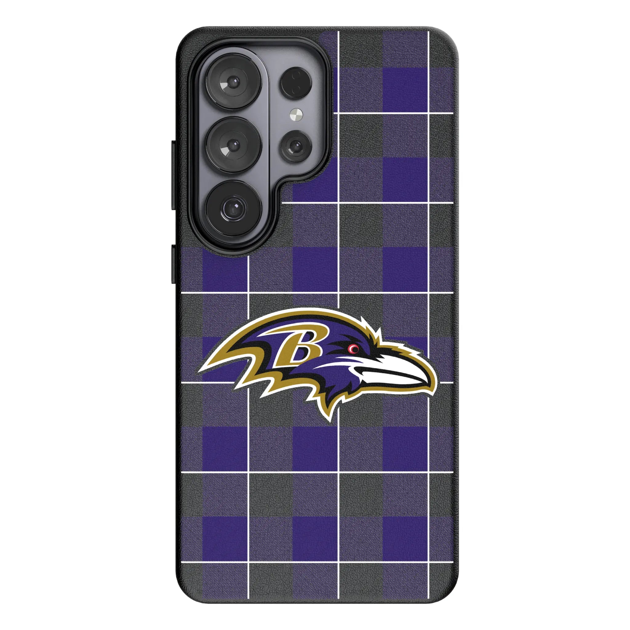 Baltimore Ravens Plaid Galaxy MagSafe Compatible Phone Case for Samsung Galaxy#Device_Galaxy S26 Ultra