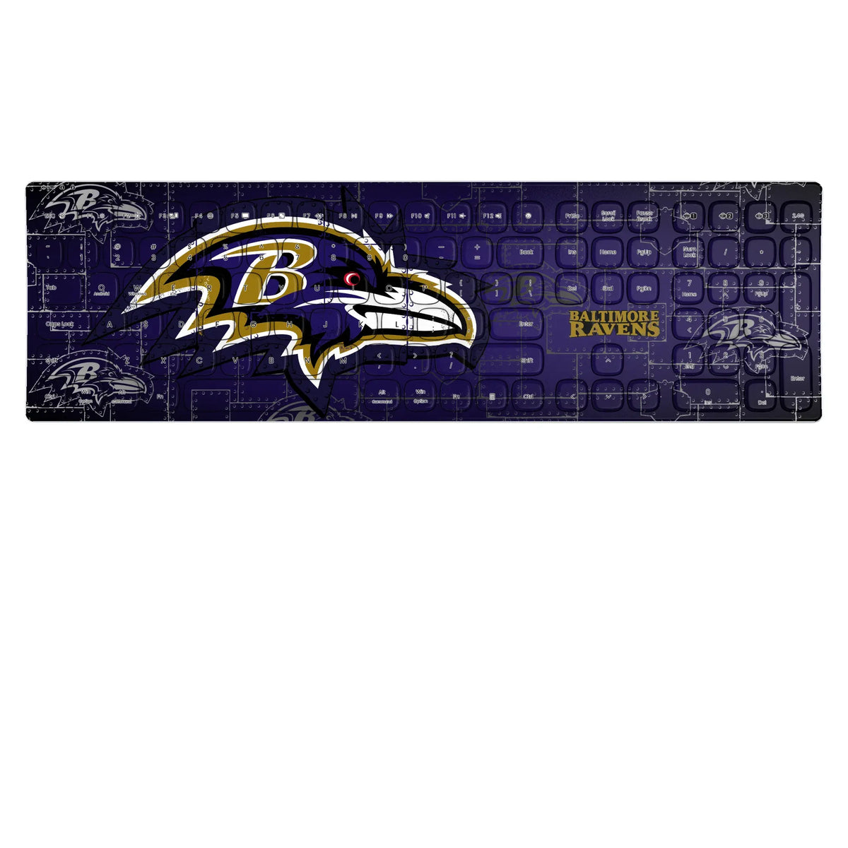 Baltimore Ravens Rivet KKB605 Curved Wireless Keyboard