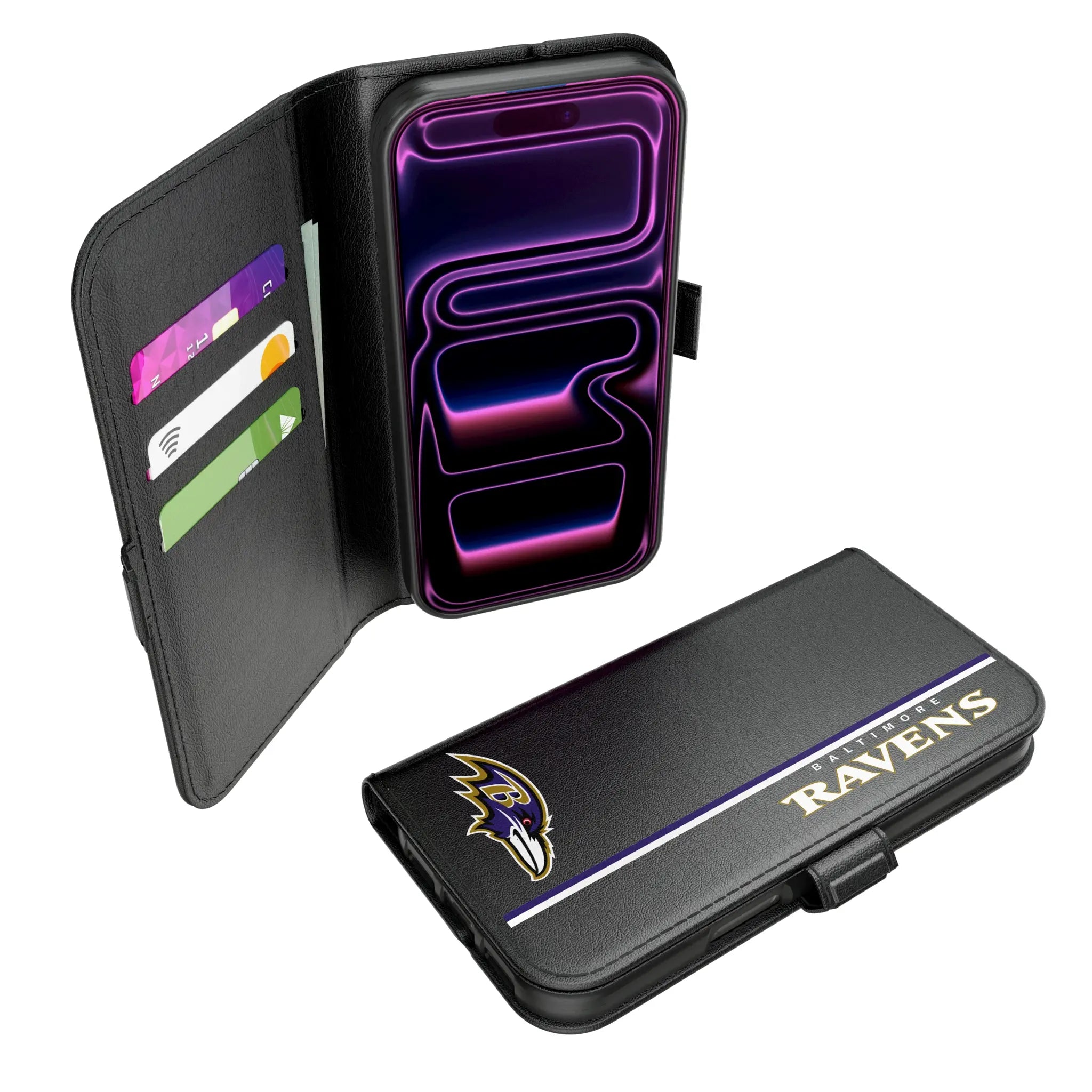 Baltimore Ravens Sidebar iPhone Folio Phone Case for Apple iPhone#Device_iPhone 17 Pro