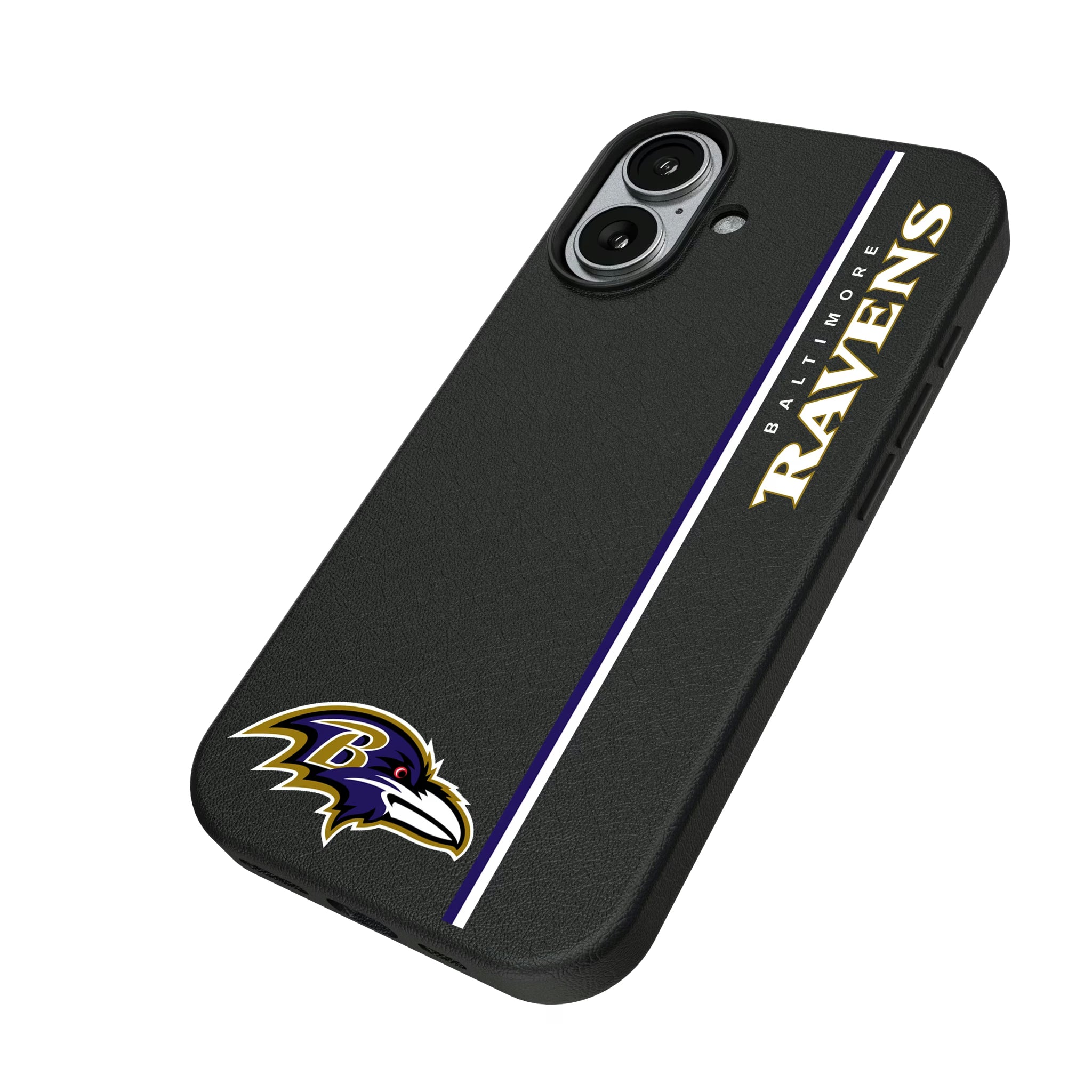 Baltimore Ravens Sidebar iPhone MagSafe Compatible Phone Case for Apple iPhone - Isometric View#Device_iPhone 17