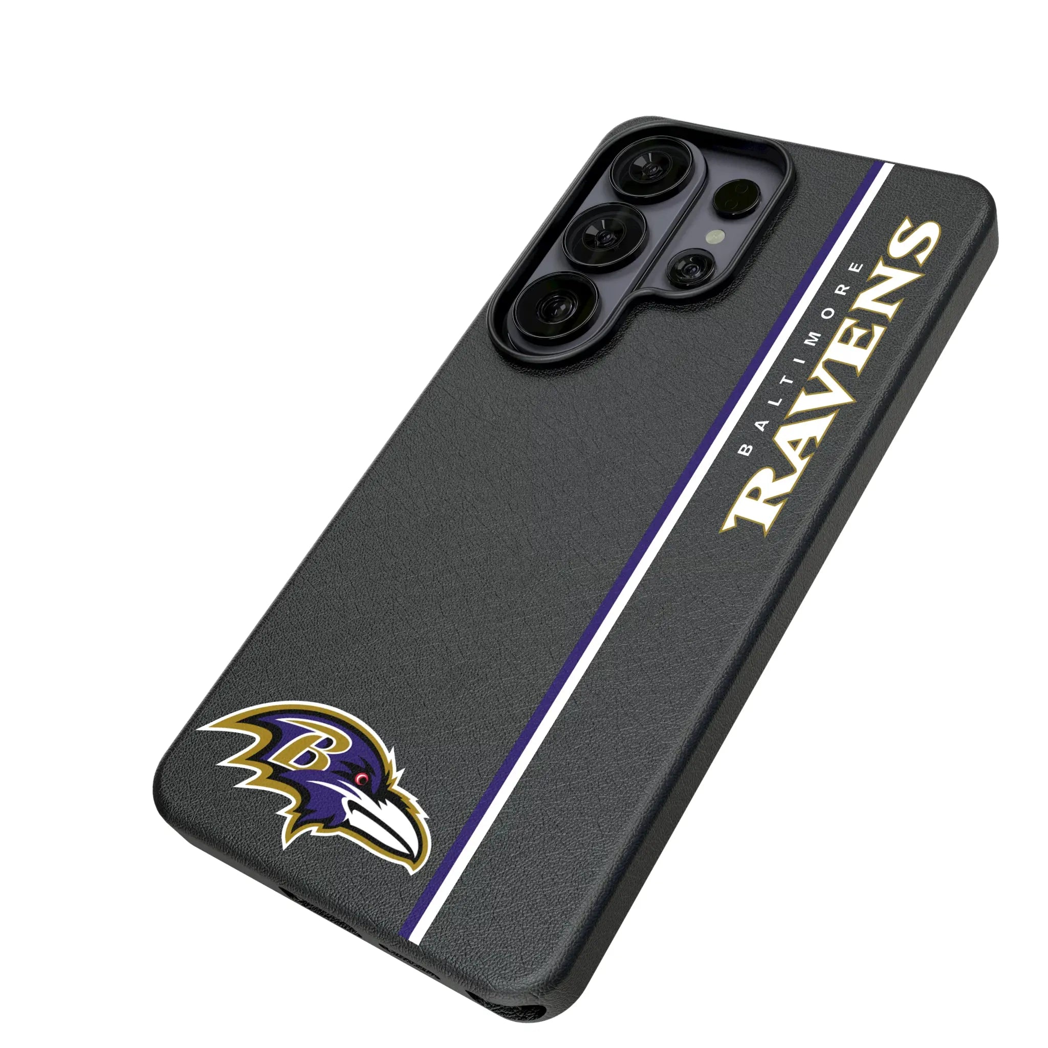 Baltimore Ravens Sidebar Galaxy MagSafe Compatible Phone Case for Samsung Galaxy - Isometric View#Device_Galaxy S26 Ultra