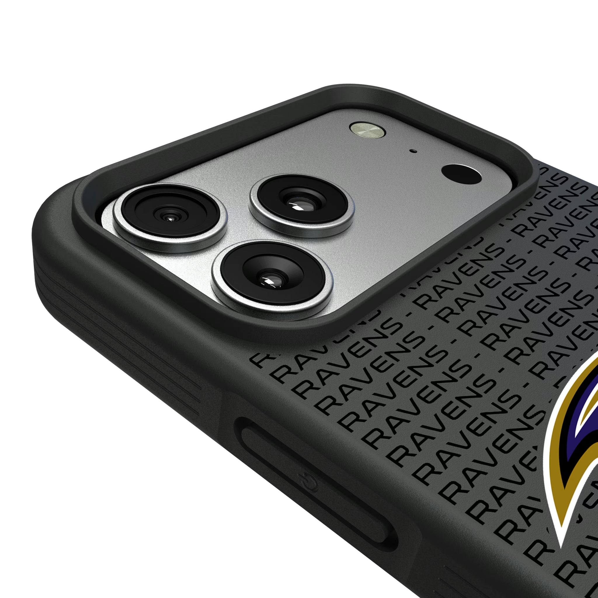Baltimore Ravens Text Backdrop iPhone Bump Phone Case for Apple iPhone - Detail#Device_iPhone 17 Pro Max