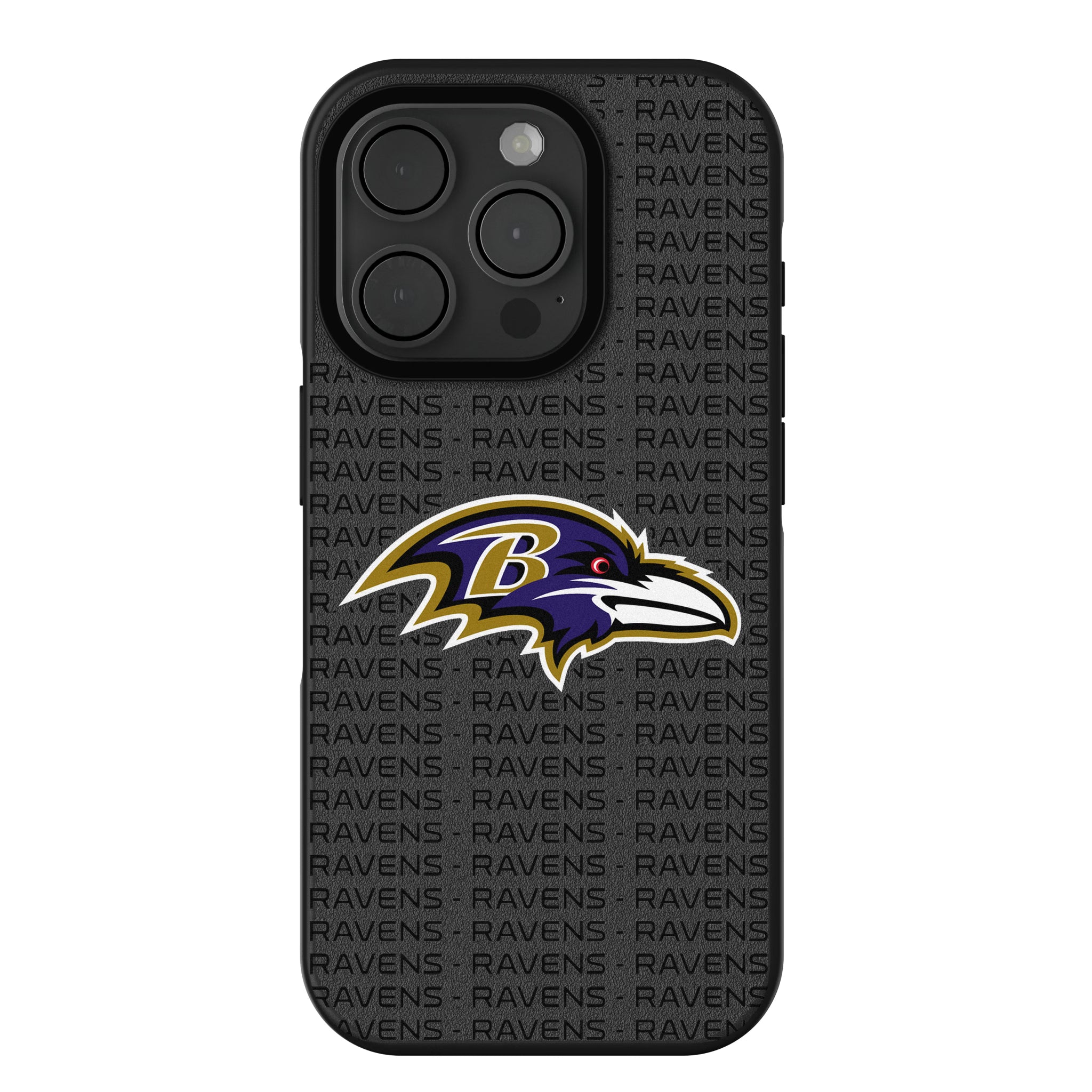 Baltimore Ravens Text Backdrop iPhone Bump Phone Case for Apple iPhone