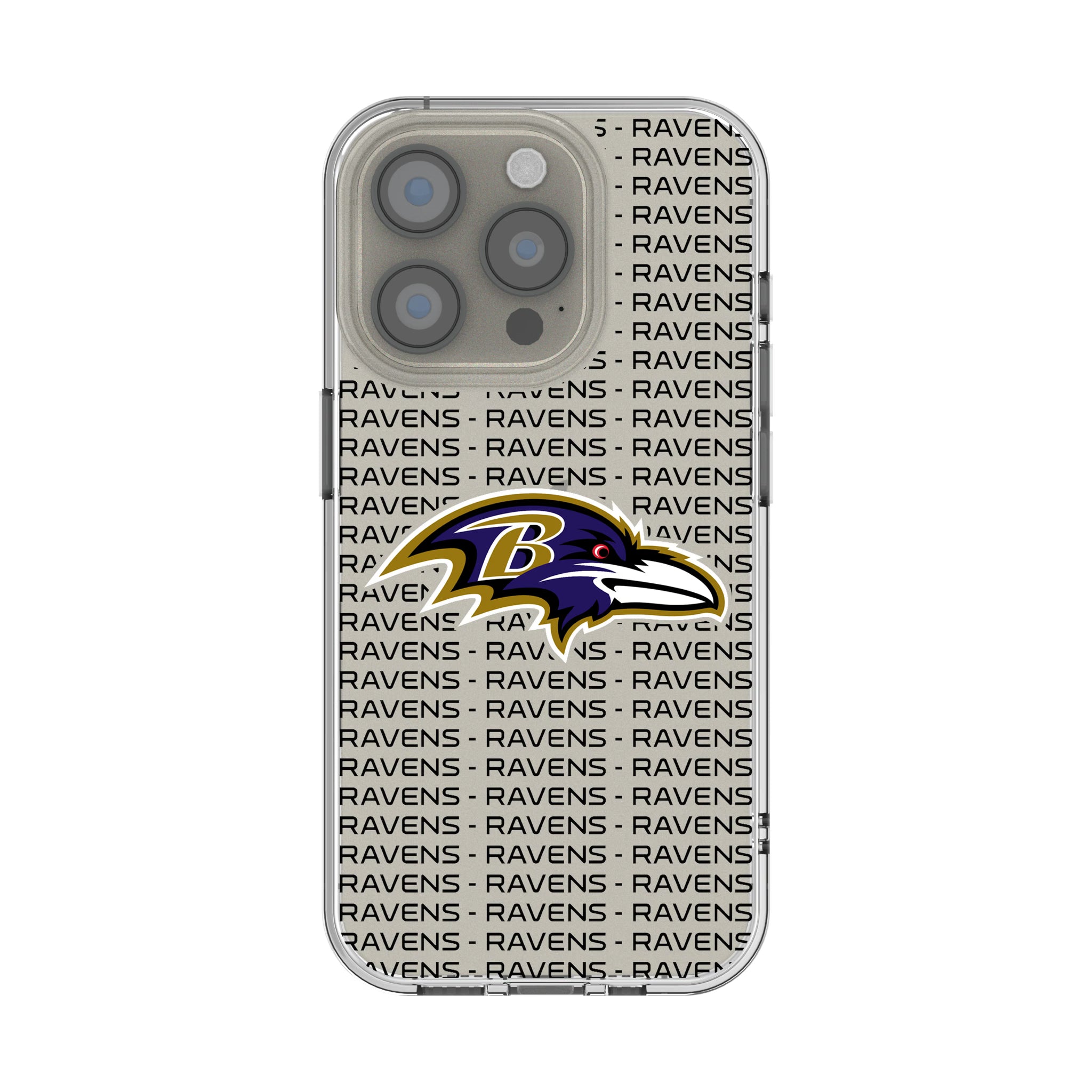 Baltimore Ravens Text Backdrop iPhone Clear Phone Case for Apple iPhone