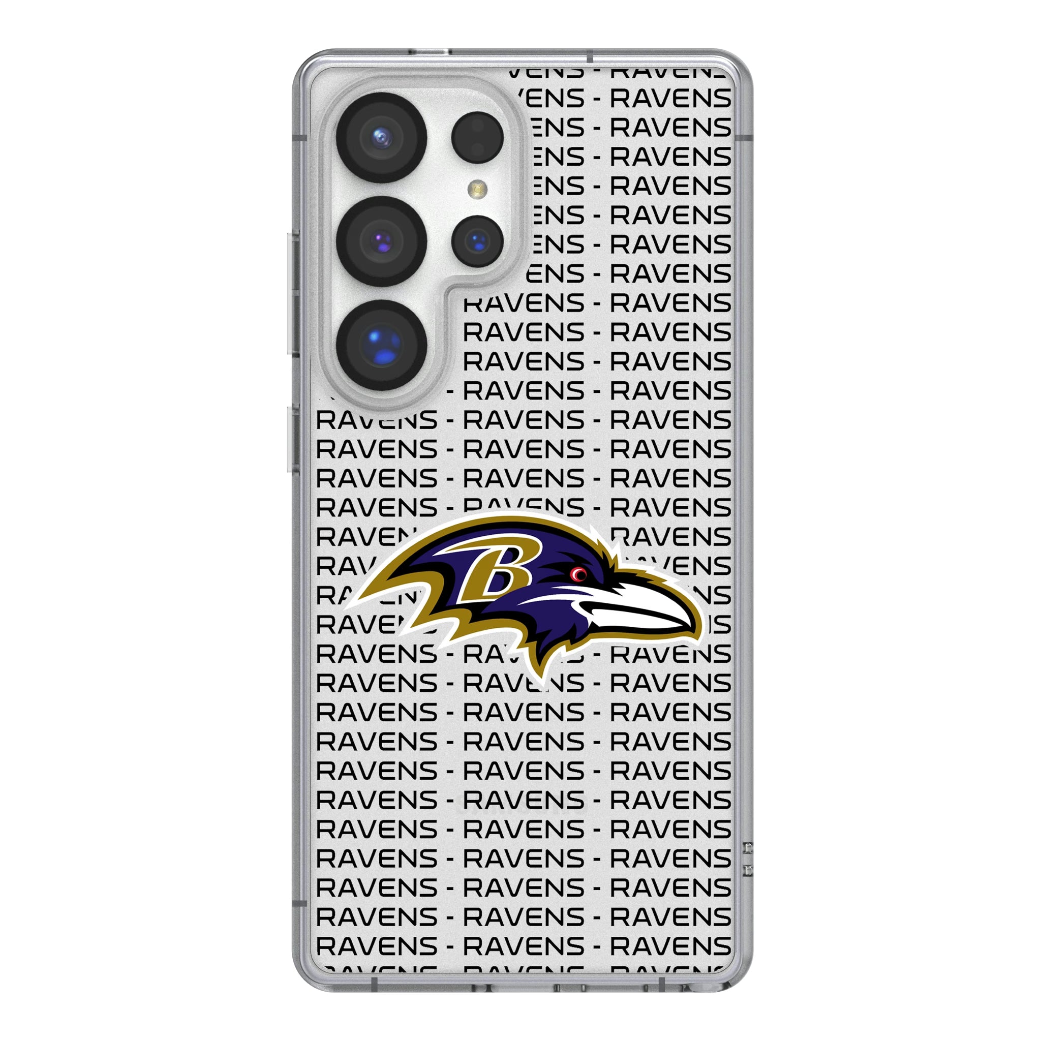 Baltimore Ravens Text Backdrop Galaxy Clear Phone Case for Samsung Galaxy