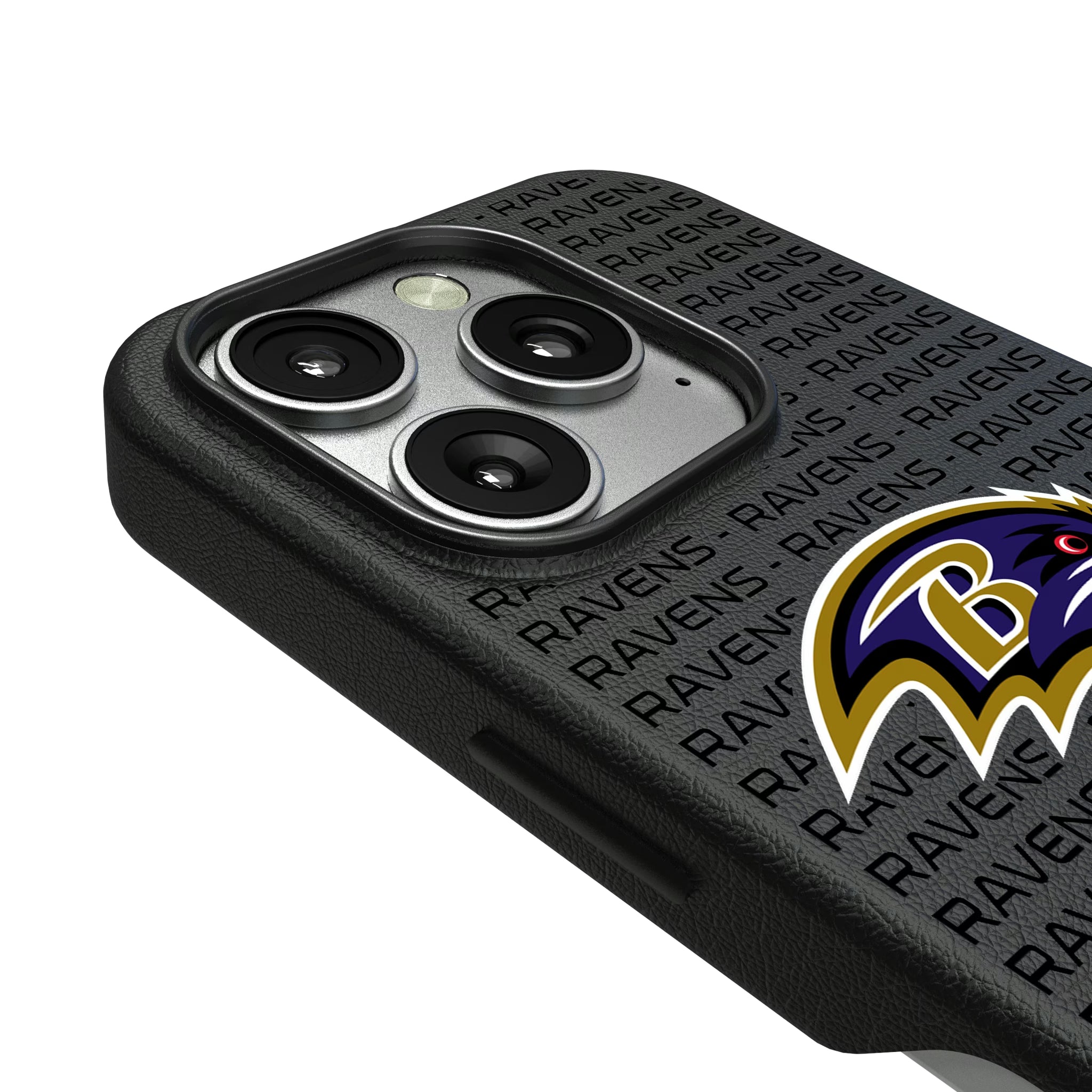Baltimore Ravens Text Backdrop iPhone MagSafe Compatible Phone Case for Apple iPhone - Detail
