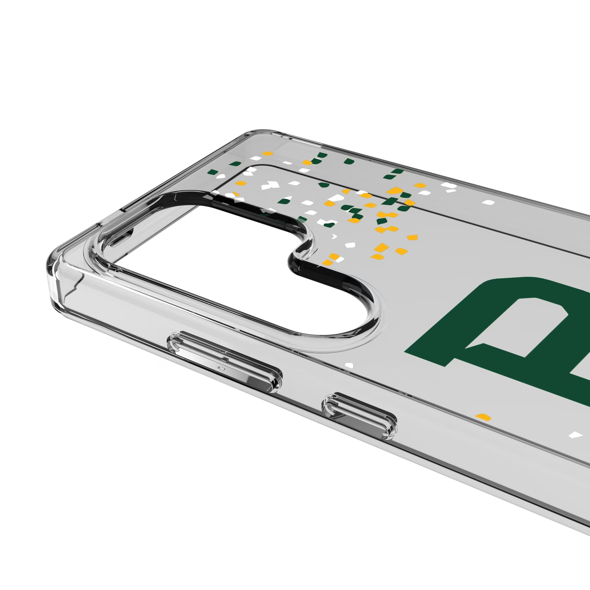 Baylor University Bears Confetti Galaxy Clear Phone Case for Samsung Galaxy - Detail