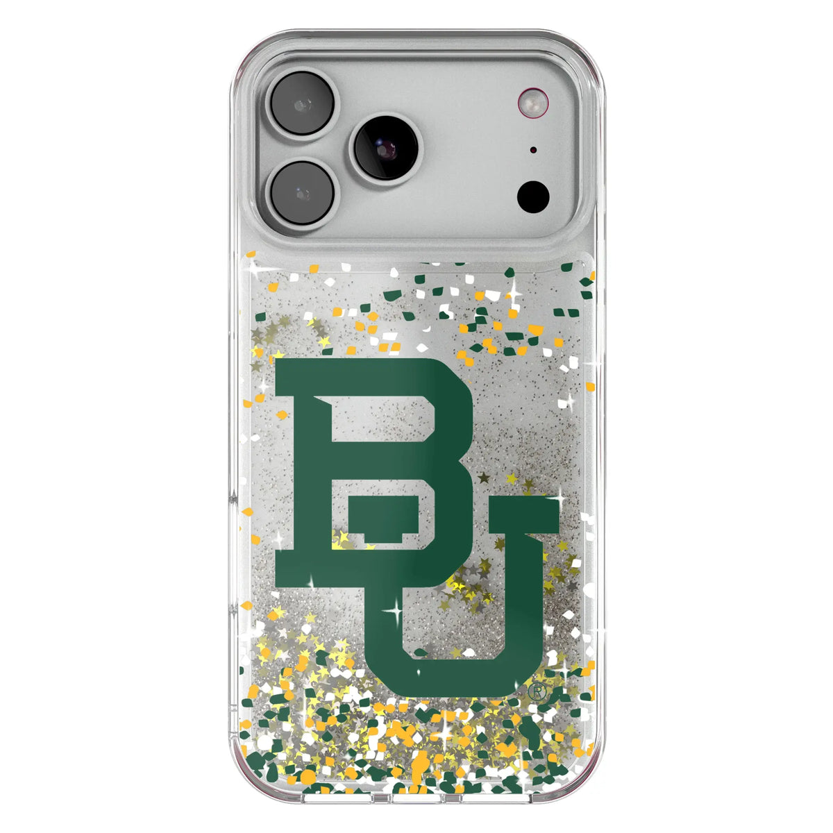 Baylor University Bears Confetti Glitter Phone Case for Apple iPhone