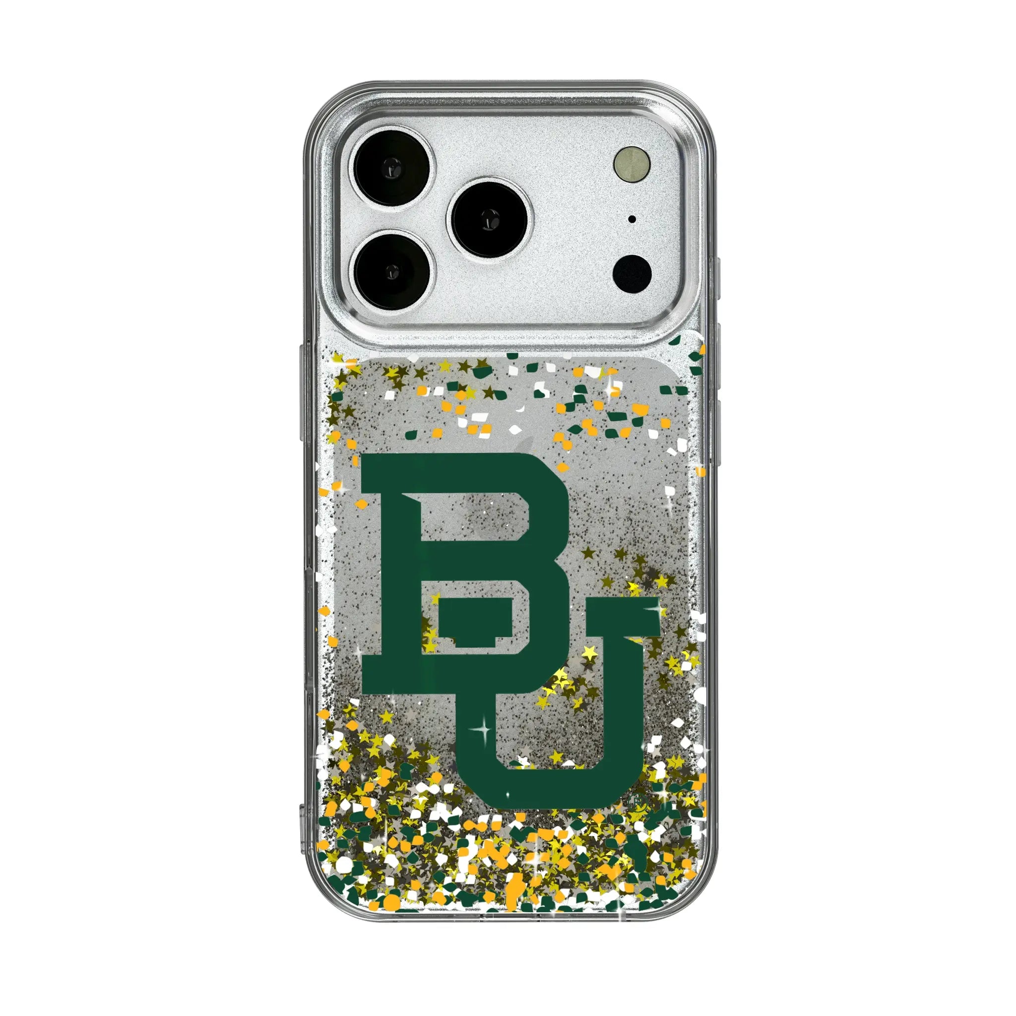 Baylor University Bears Confetti iPhone Glitter Phone Case for Apple iPhone