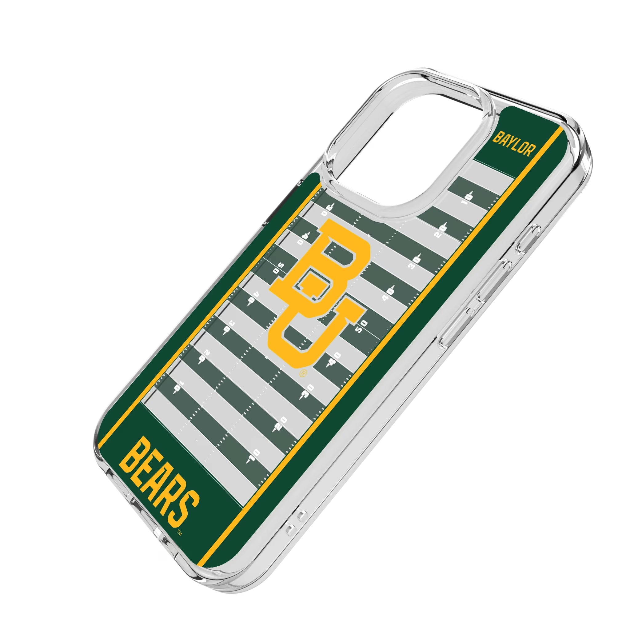 Baylor University Bears Field iPhone Clear Phone Case for Apple iPhone - Isometric View
