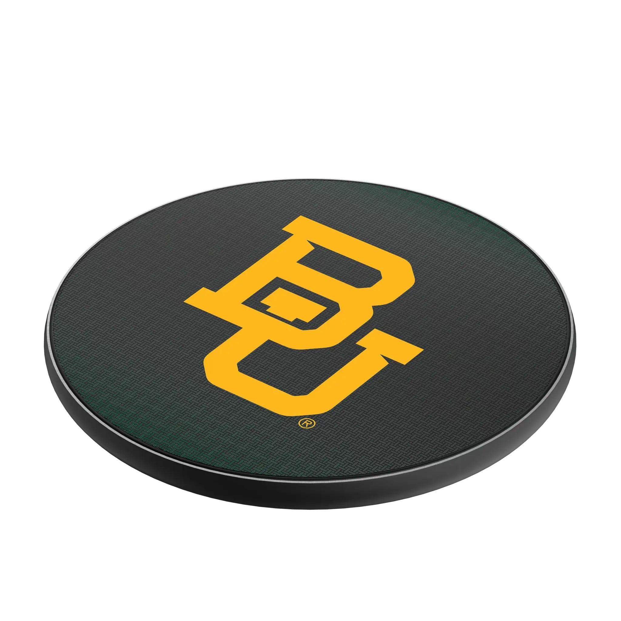 Baylor University Bears Linen 15-Watt Wireless Charger - Isometric View