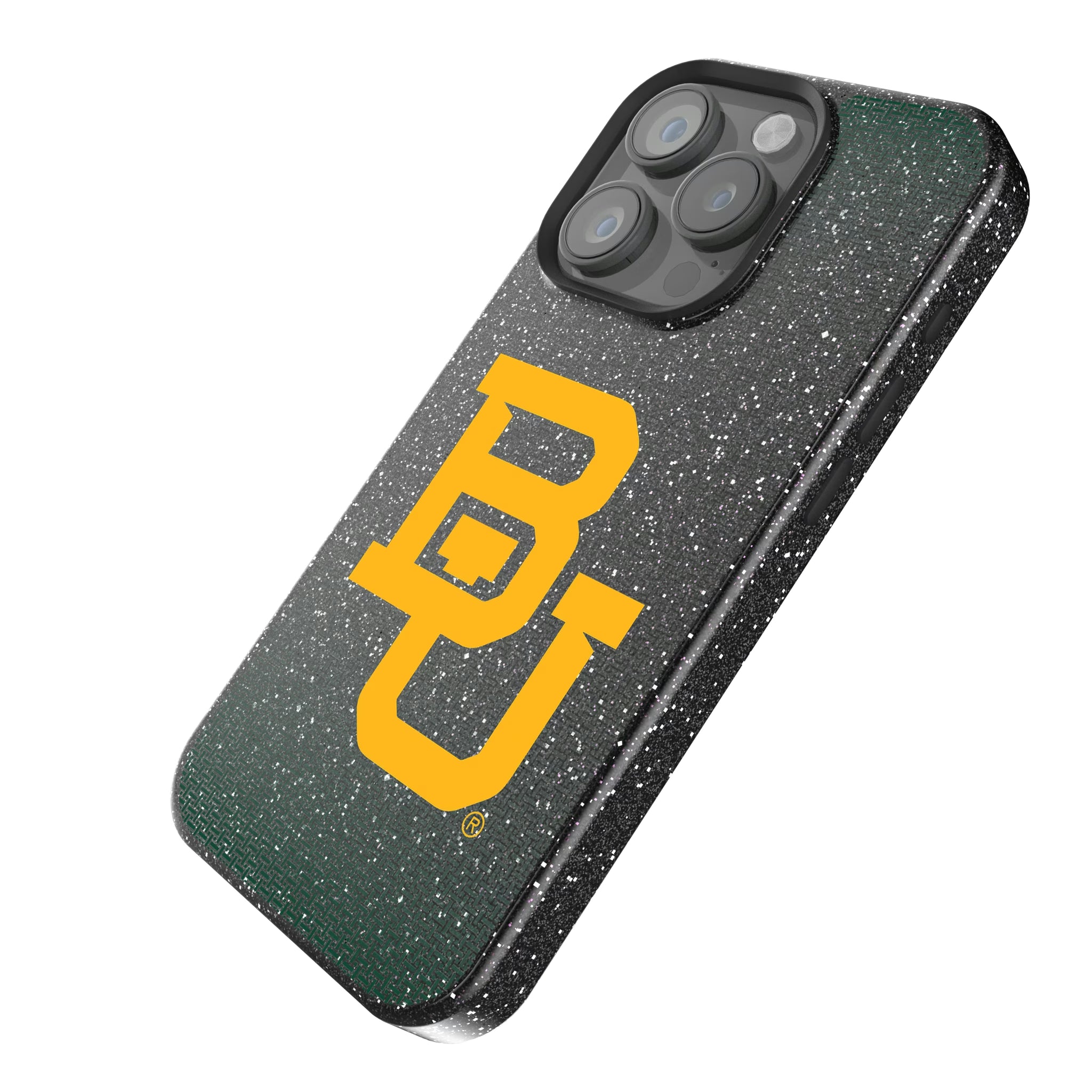 Baylor University Bears Linen iPhone Bling Phone Case for Apple iPhone - Isometric View